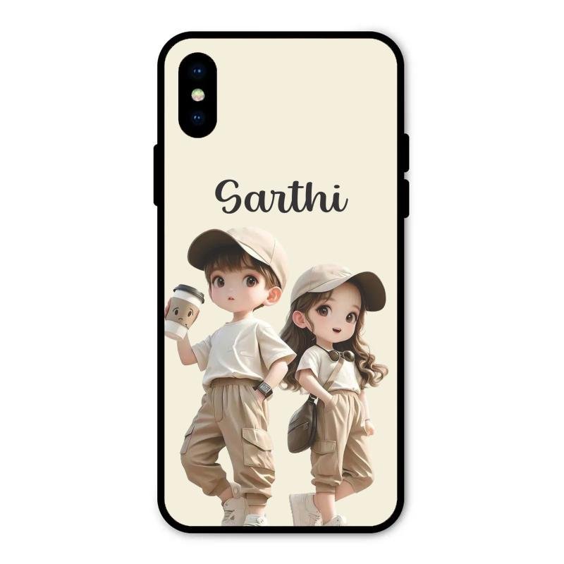 Sweet Harmony Customize Glass Case Cover For iPhone XS