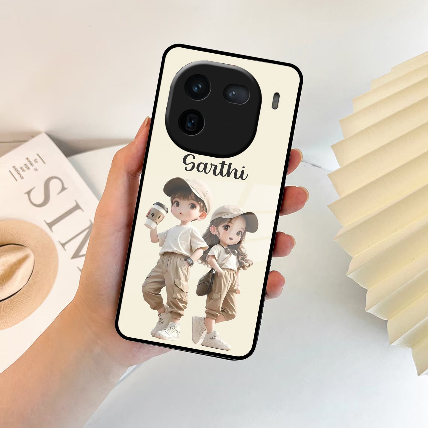 Sweet Harmony Customize Glass Case Cover For iQOO