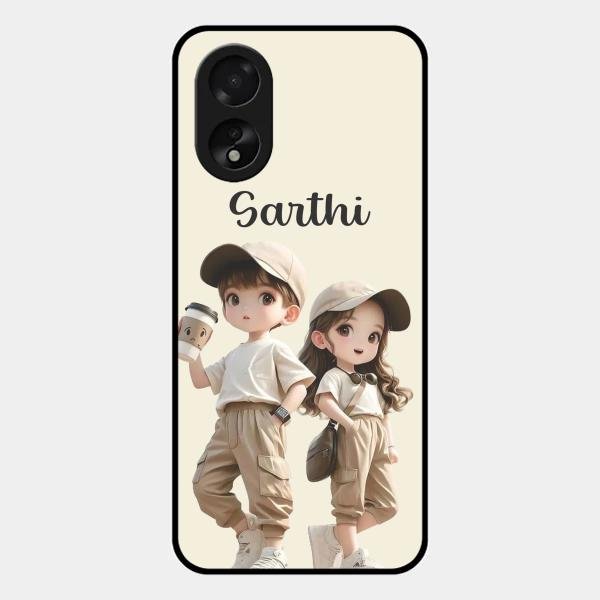 Sweet Harmony Customize Glass Case Cover For Oppo A38