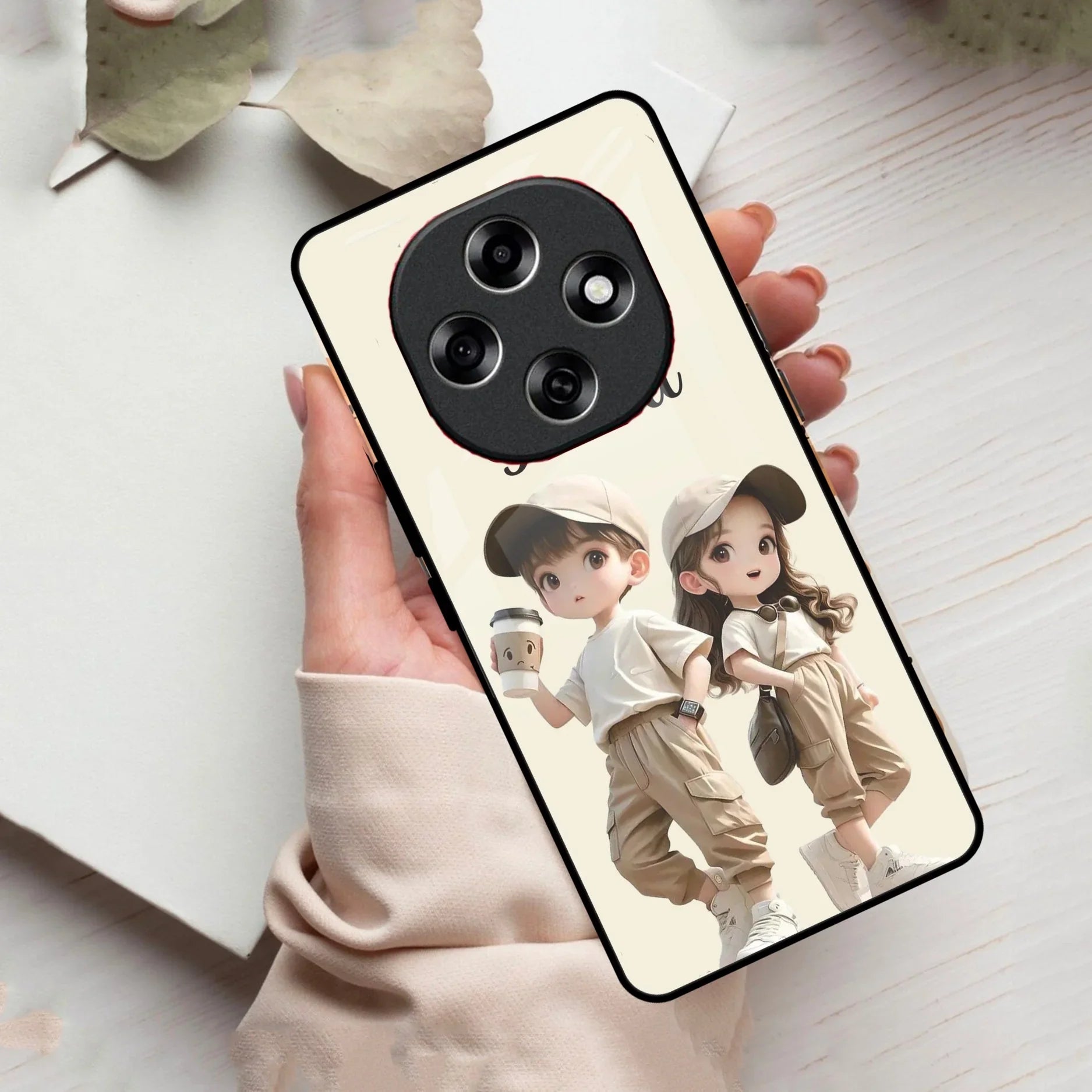 Sweet Harmony Customize Glass Case Cover For Oppo