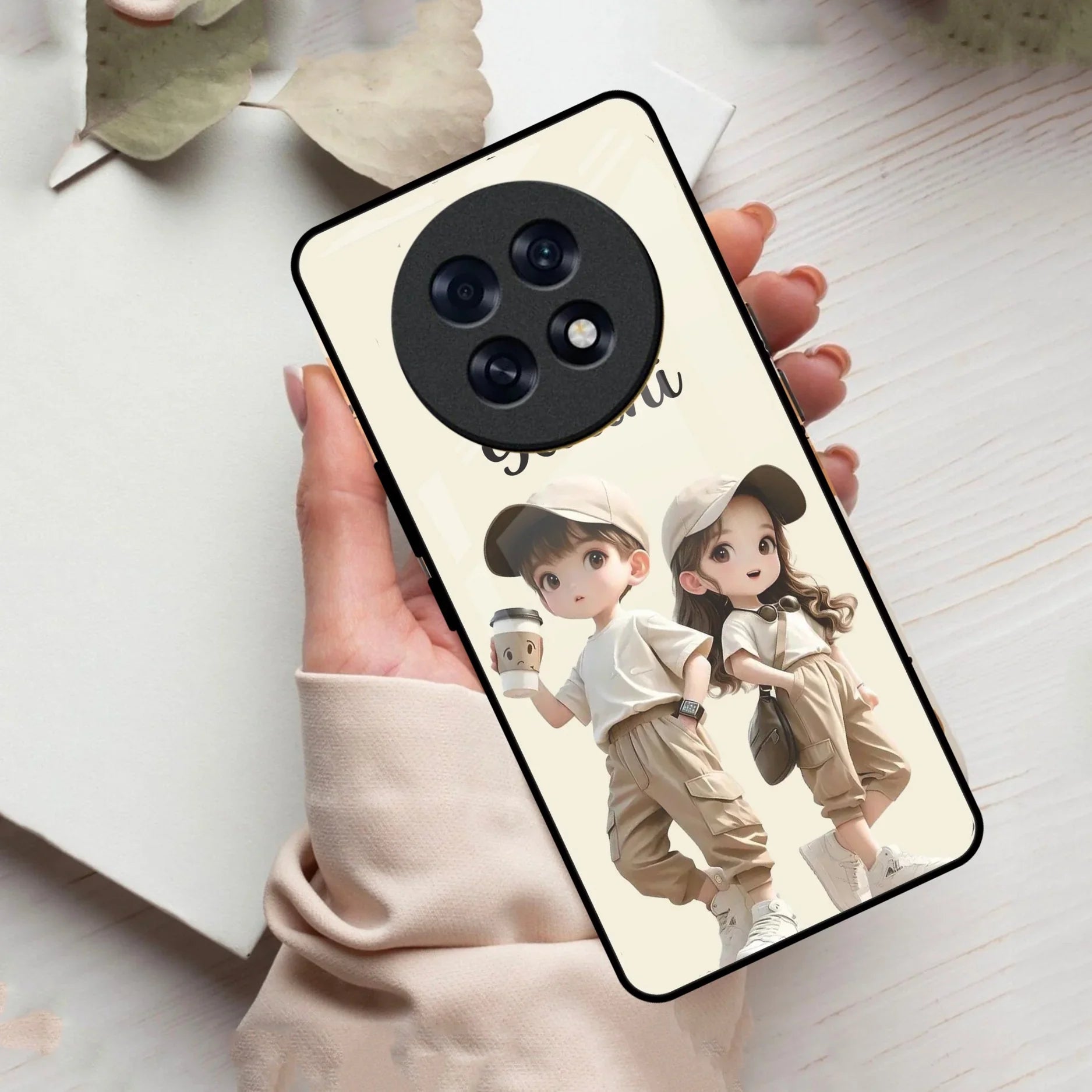 Sweet Harmony Customize Glass Case Cover For Oppo