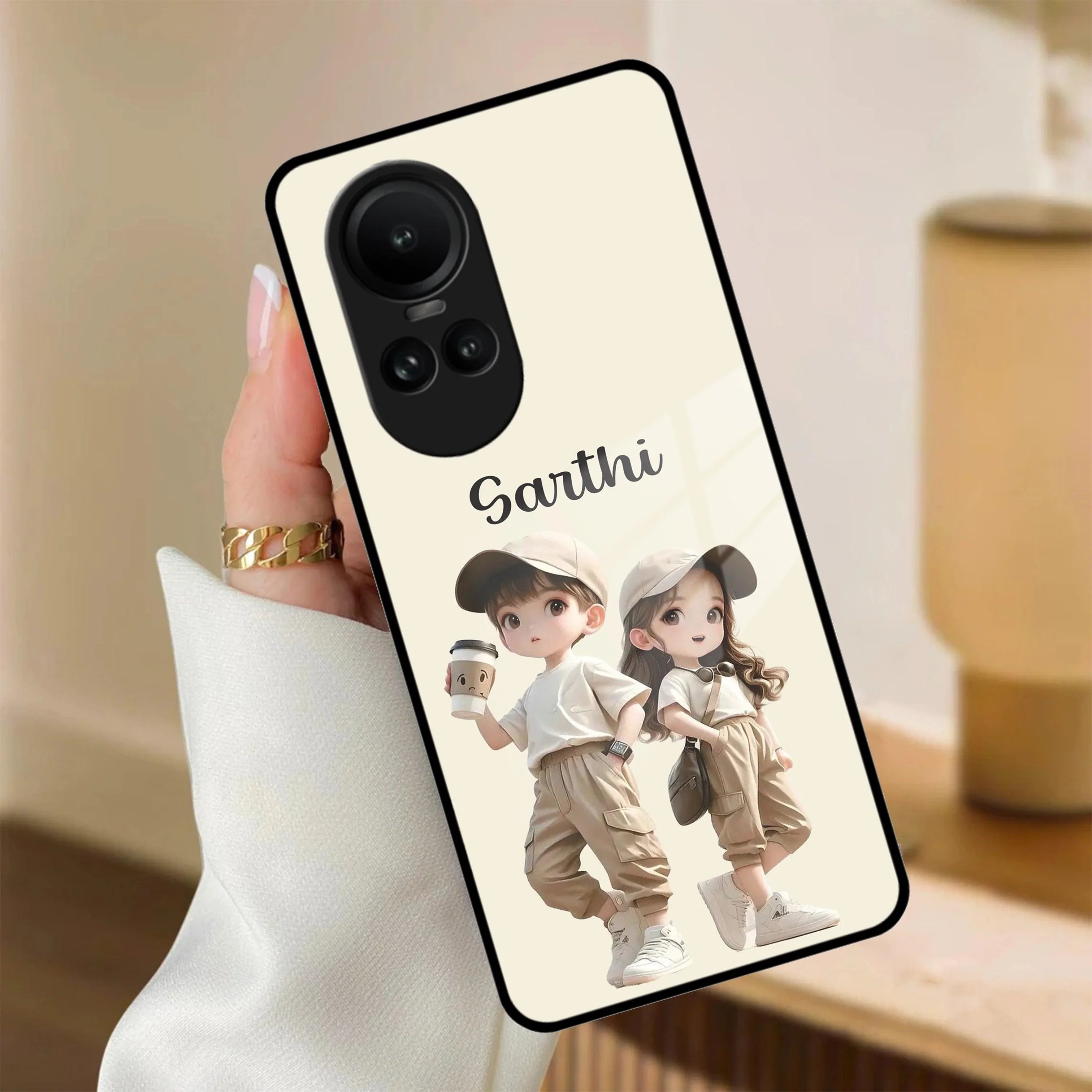 Sweet Harmony Customize Glass Case Cover For Oppo - ShopOnCliQ