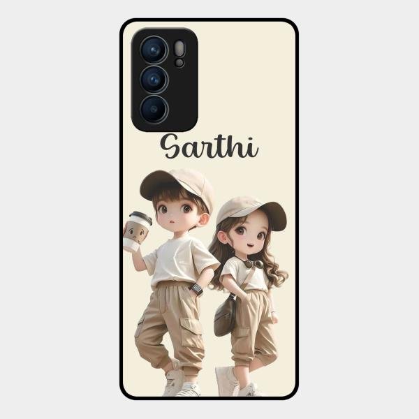 Sweet Harmony Customize Glass Case Cover For Oppo Reno 6 5G