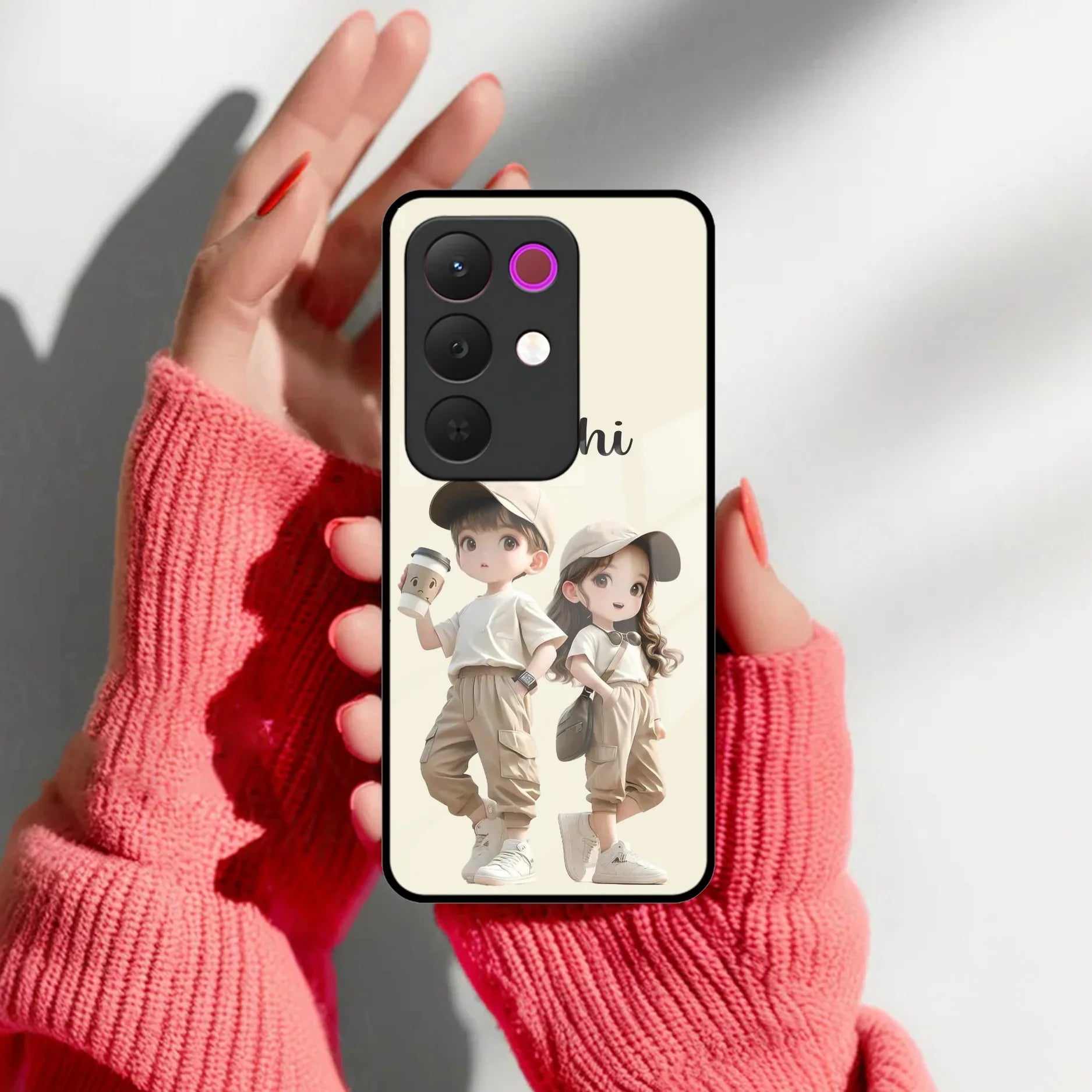 Sweet Harmony Customize Glass Case Cover For Realme/Narzo