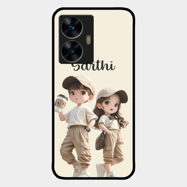 Sweet Harmony Customize Glass Case Cover For Realme C55