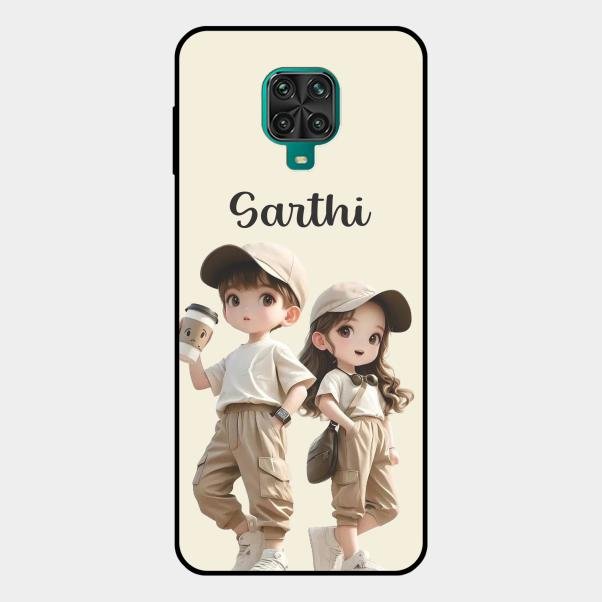 Sweet Harmony Customize Glass Case Cover For Redmi Note 10 Lite