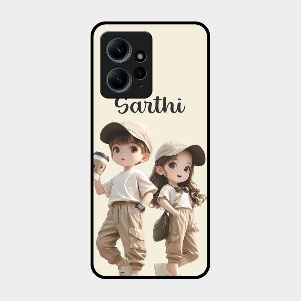 Sweet Harmony Customize Glass Case Cover For Redmi Note 12 4G