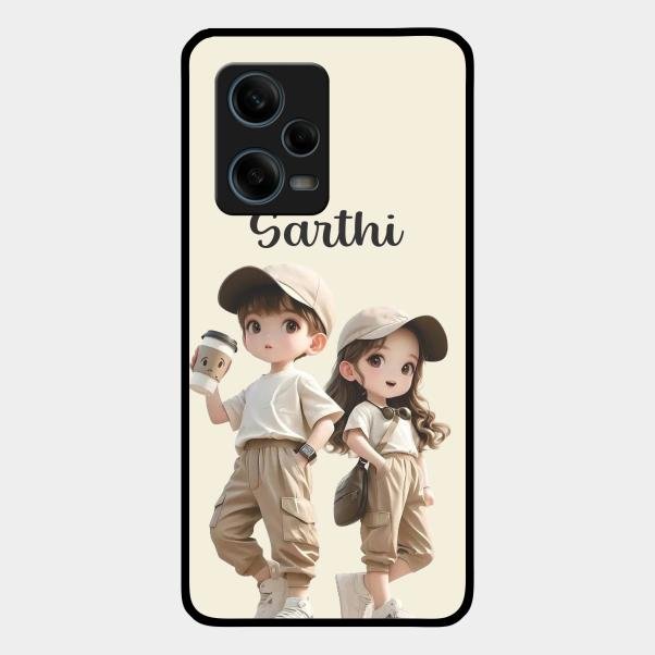 Sweet Harmony Customize Glass Case Cover For Redmi Note 12 Pro 5G