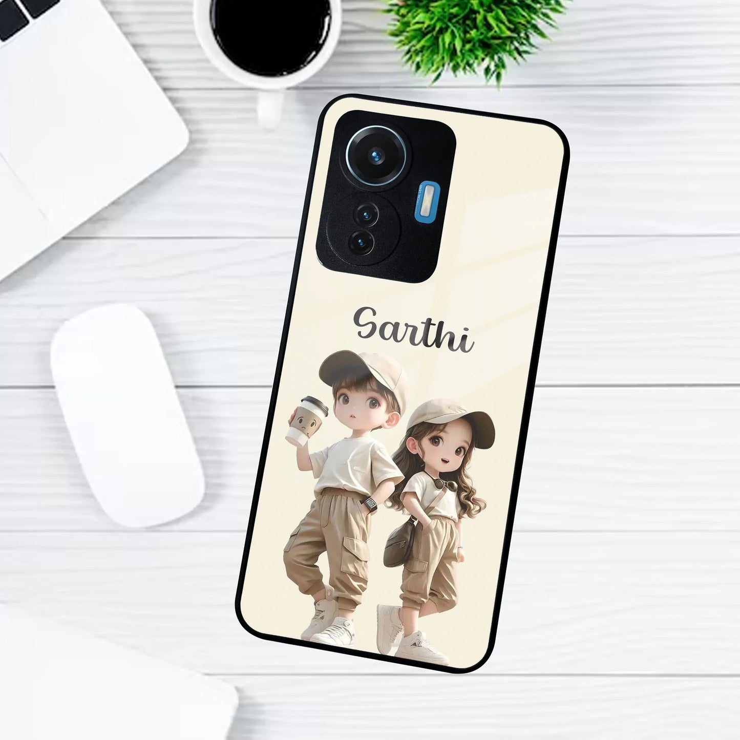 Sweet Harmony Customize Glass Case Cover For Vivo - ShopOnCliQ