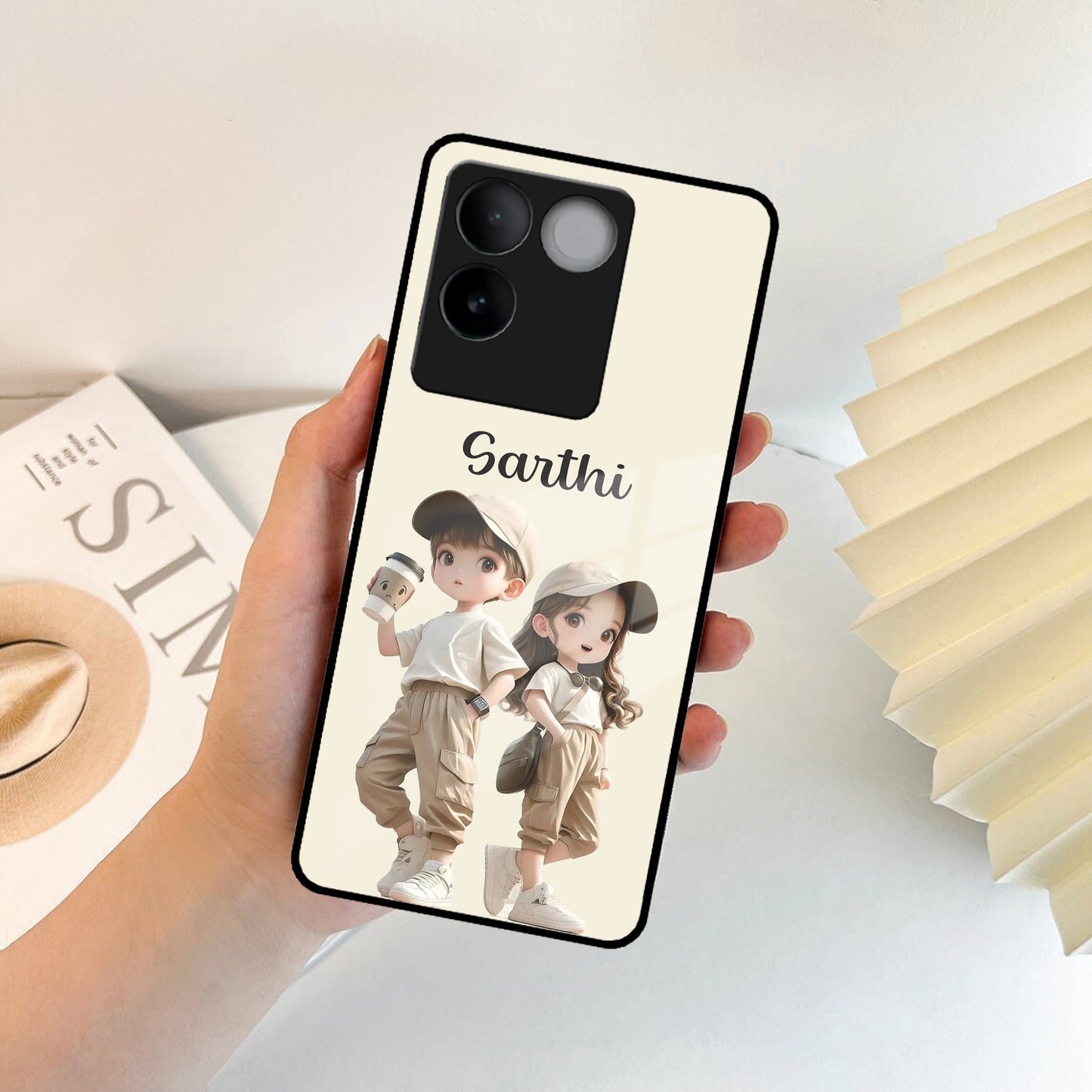 Sweet Harmony Customize Glass Case Cover For iQOO