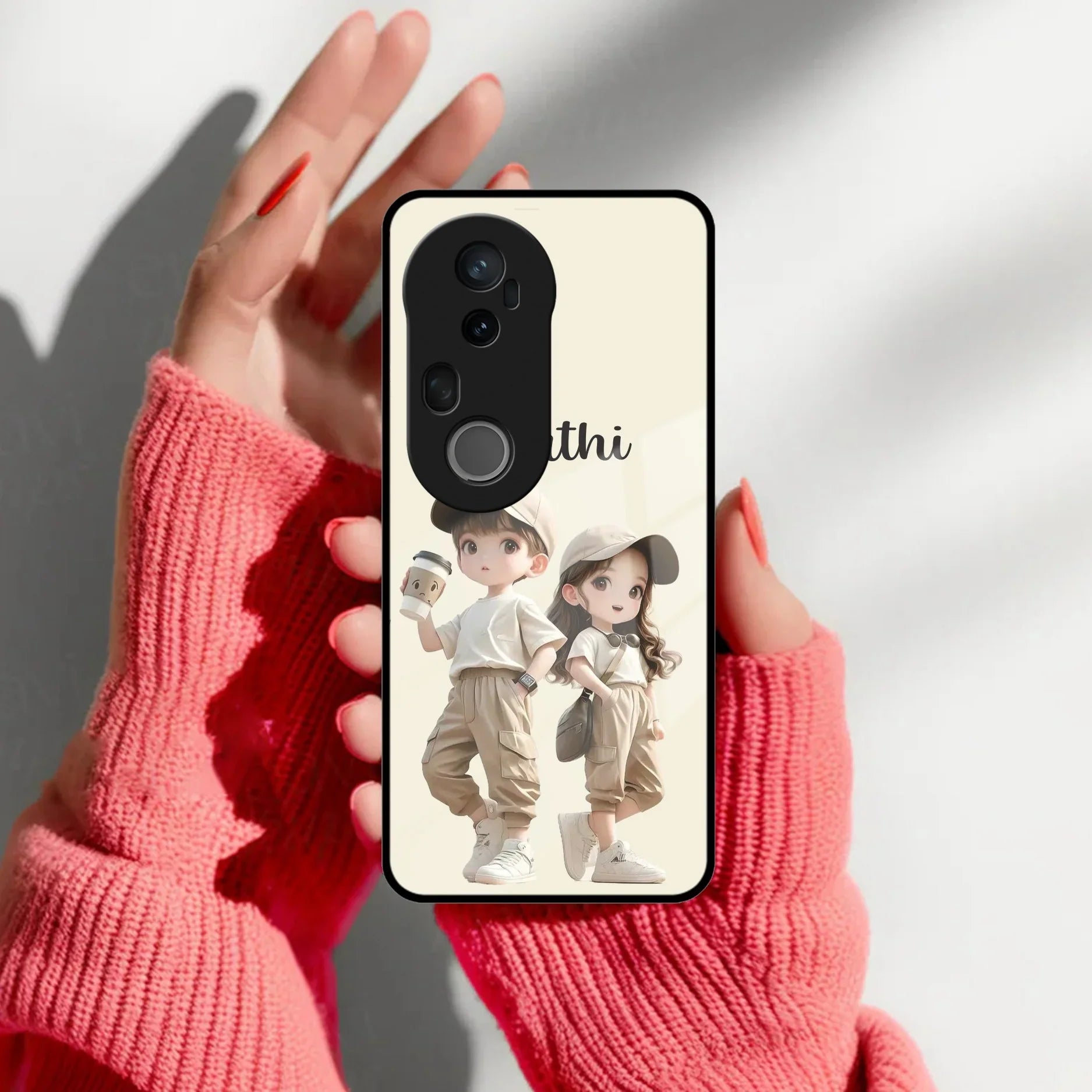 Sweet Harmony Customize Glass Case Cover For Vivo - ShopOnCliQ