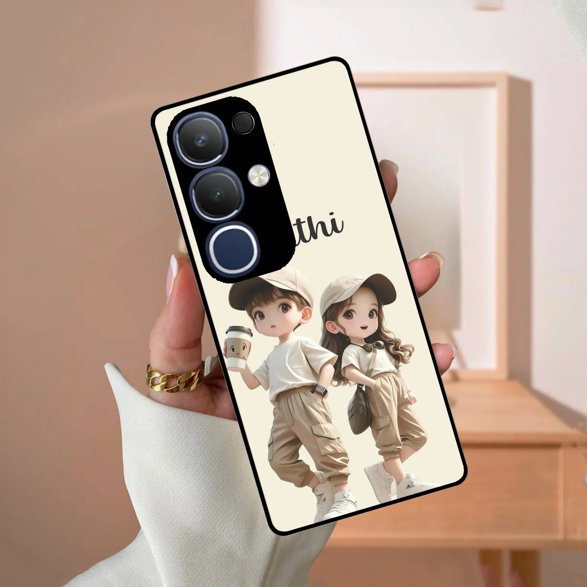 Sweet Harmony Customize Glass Case Cover For Vivo - ShopOnCliQ