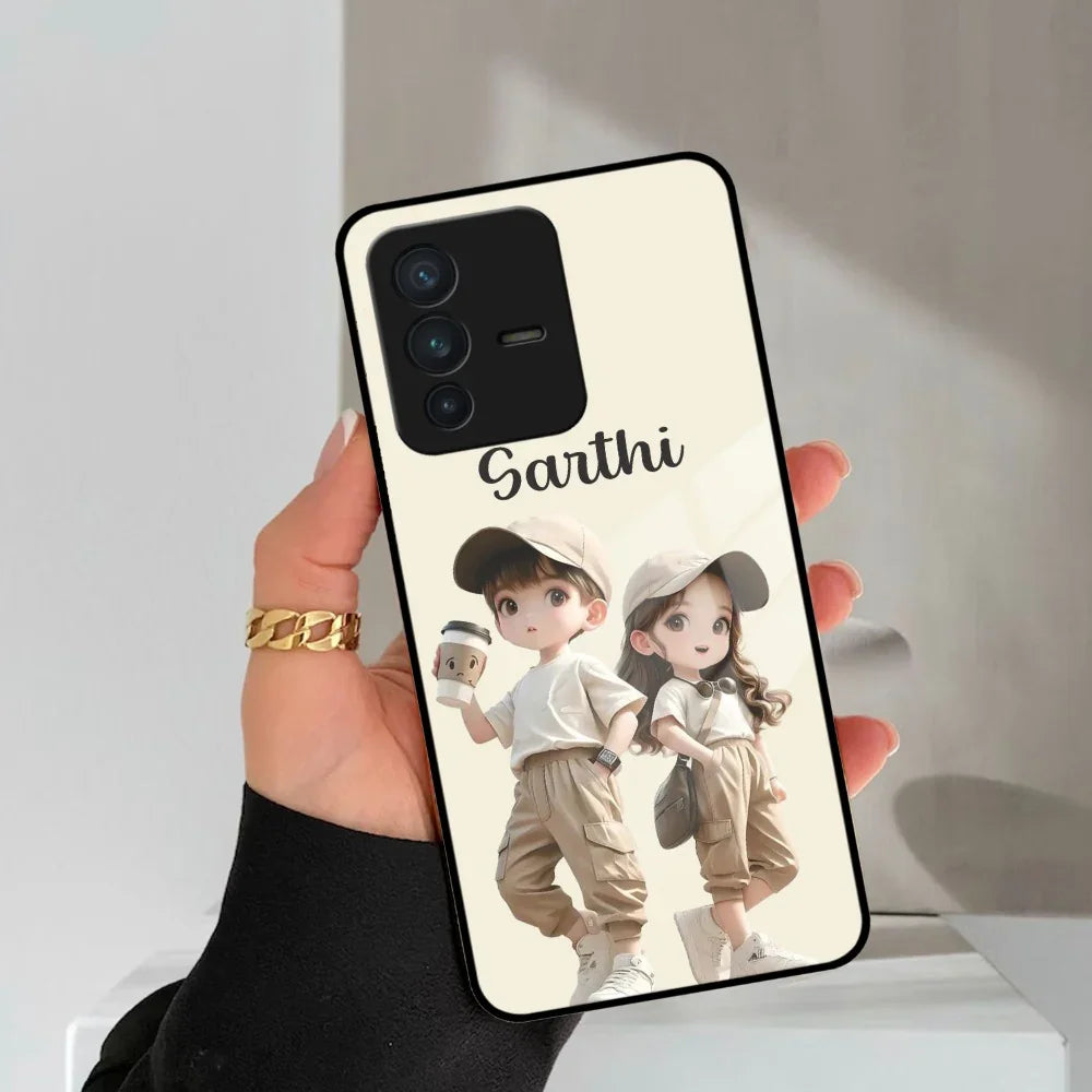 Sweet Harmony Customize Glass Case Cover For Vivo - ShopOnCliQ