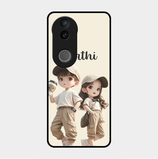 Sweet Harmony Customize Glass Case Cover For Vivo V50E 5G