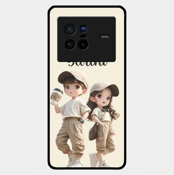 Sweet Harmony Customize Glass Case Cover For Vivo X80 5G
