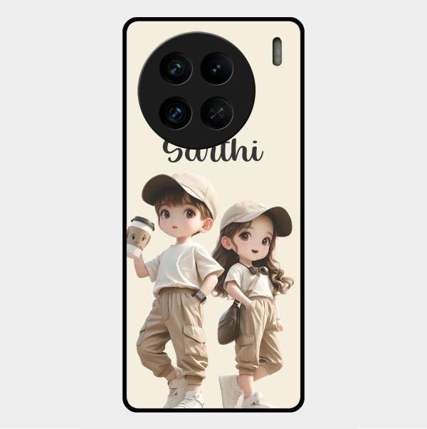 Sweet Harmony Customize Glass Case Cover For Vivo X90 Pro 5G