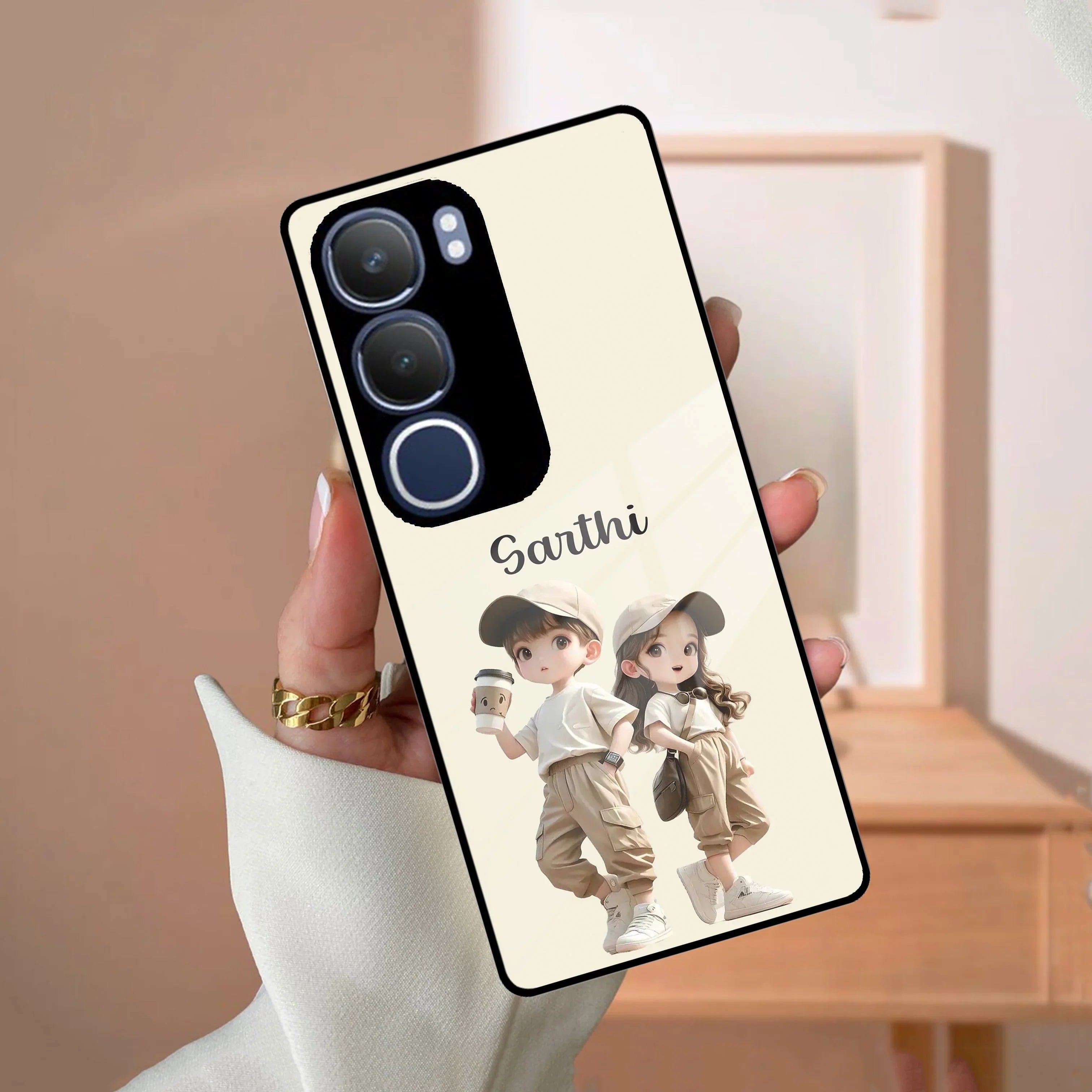 Sweet Harmony Customize Glass Case Cover For Vivo - ShopOnCliQ