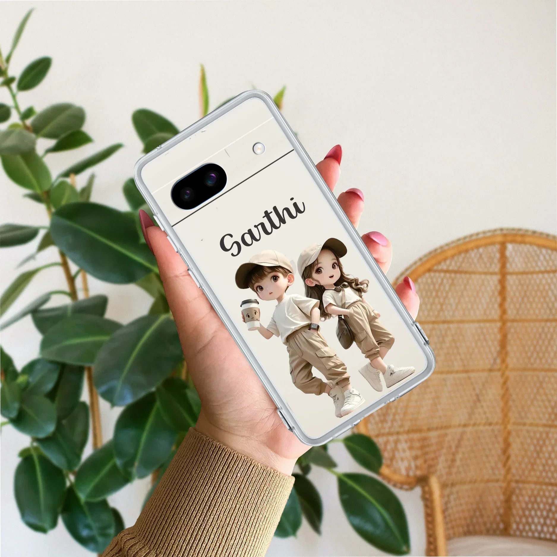 Sweet Harmony Customize Transparent Silicon Case For Google Pixel 8a 5G