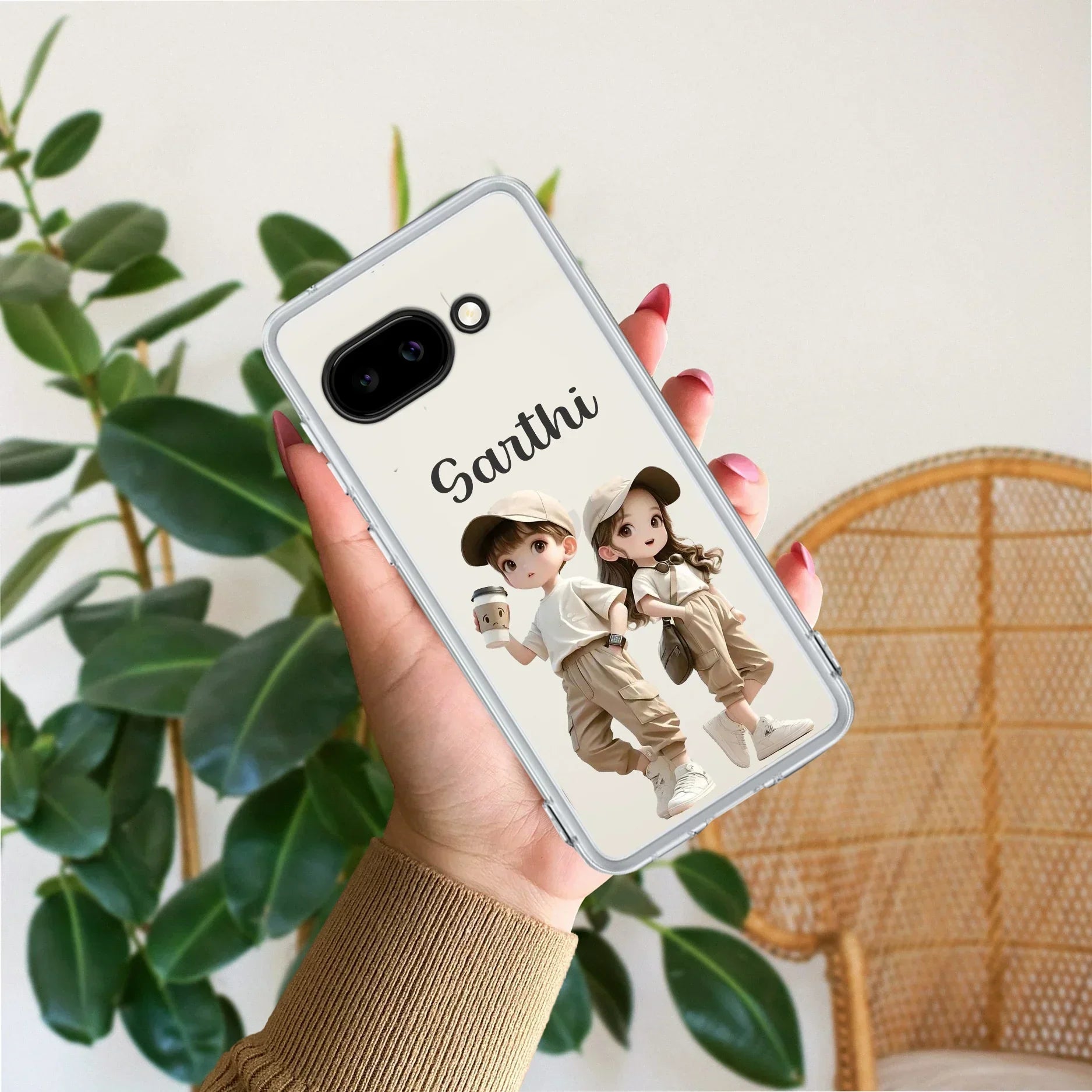 Sweet Harmony Customize Transparent Silicon Case For Google Pixel 9a 5G