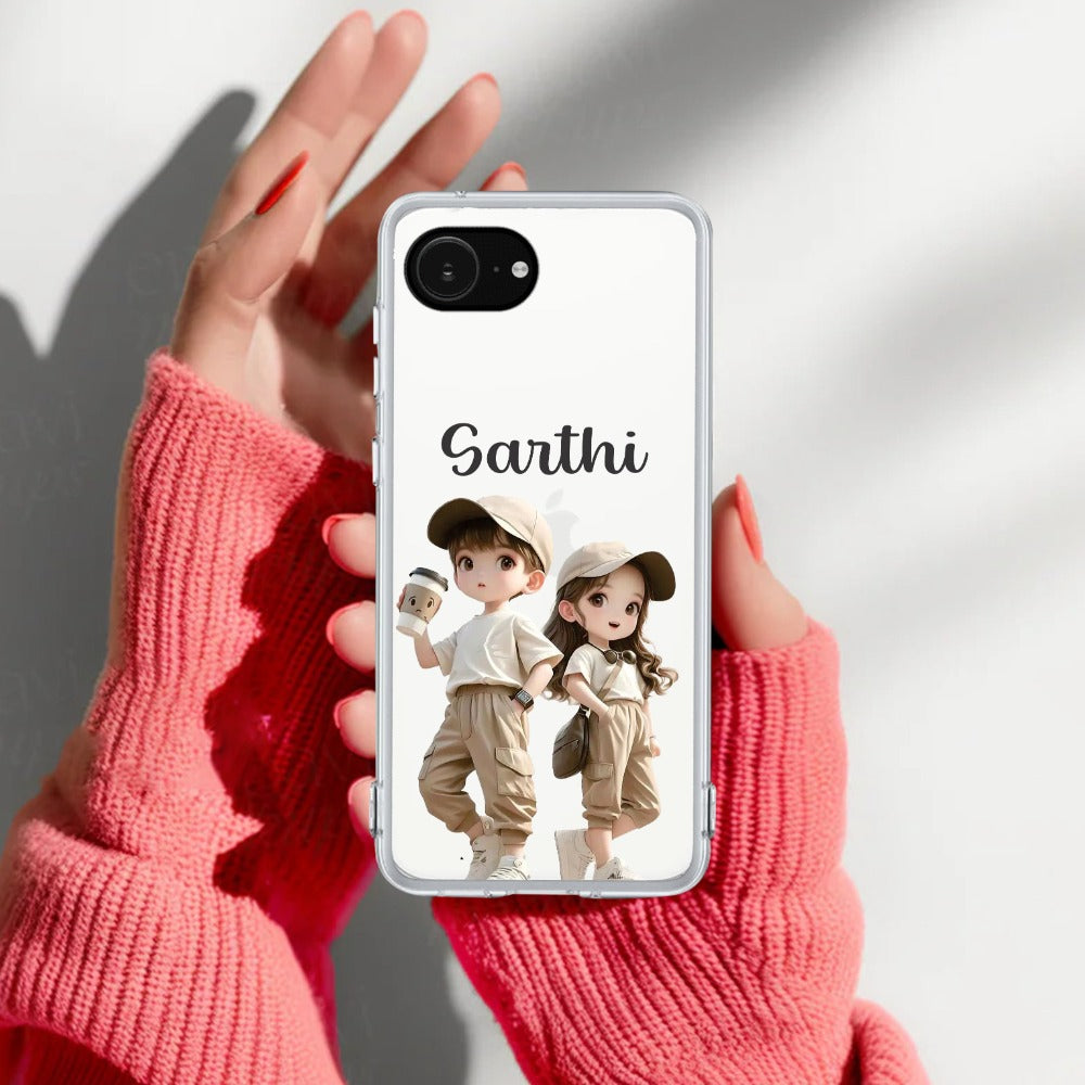 Sweet Harmony Customize Transparent Silicon Case For iPhone