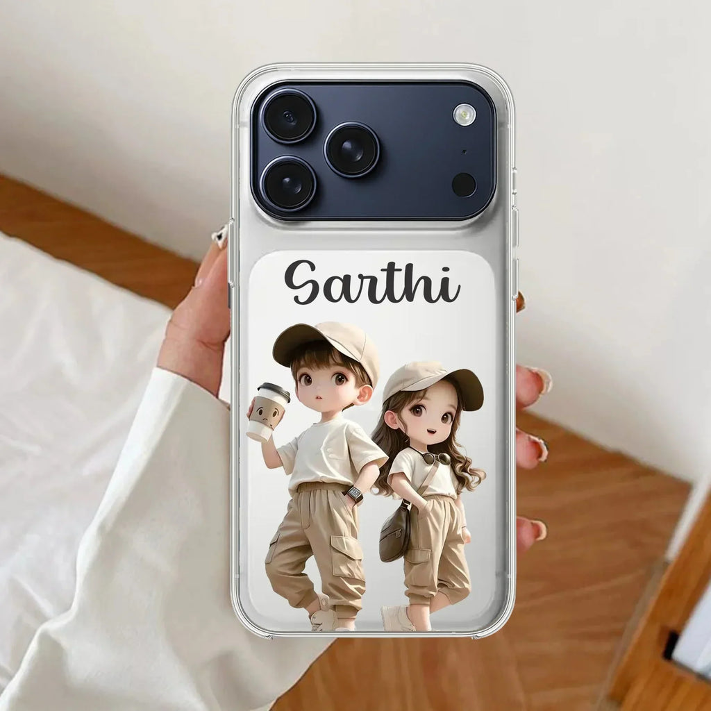 Sweet Harmony Customize Anti Yellow Clear Case For iPhone 17 Pro Max