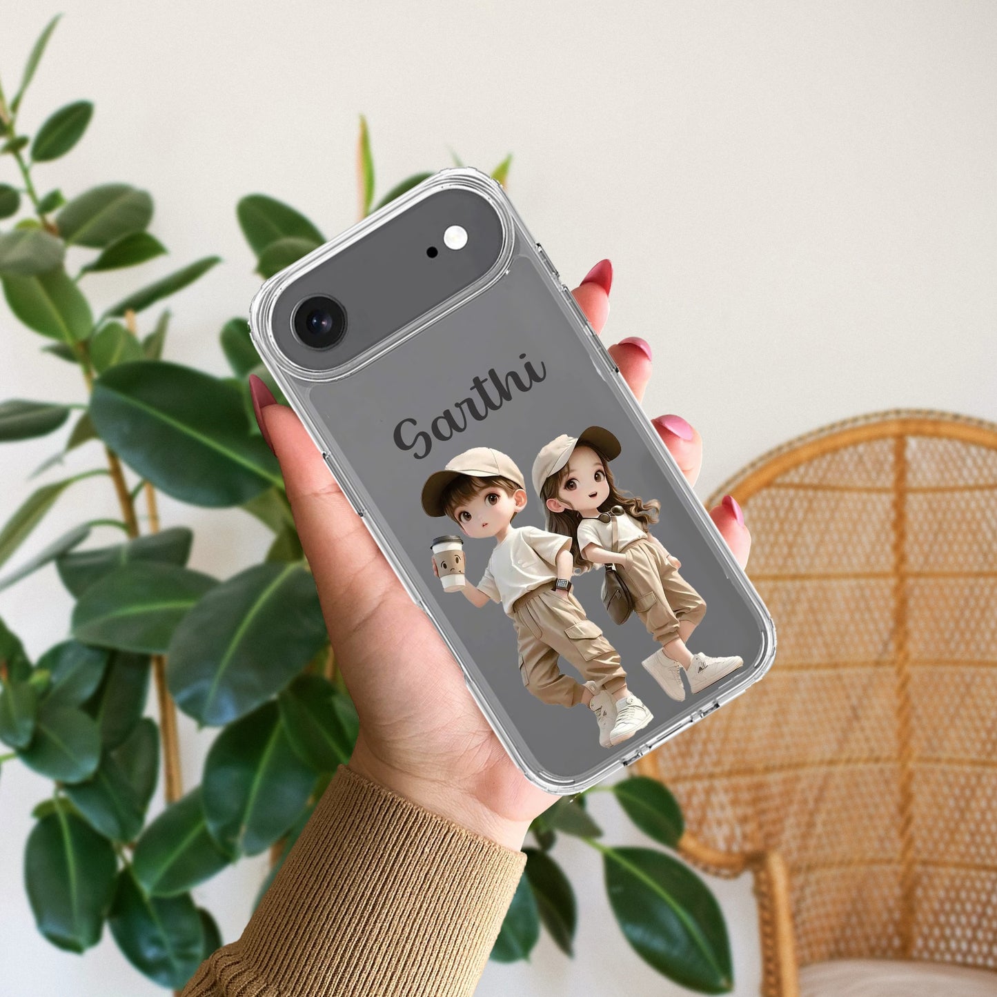 Sweet Harmony Customize Transparent Silicon Case For iPhone