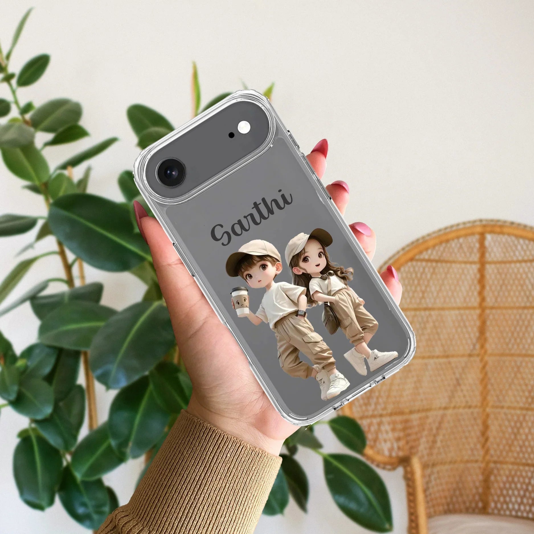 Sweet Harmony Customize Transparent Silicon Case For iPhone - ShopOnCliQ