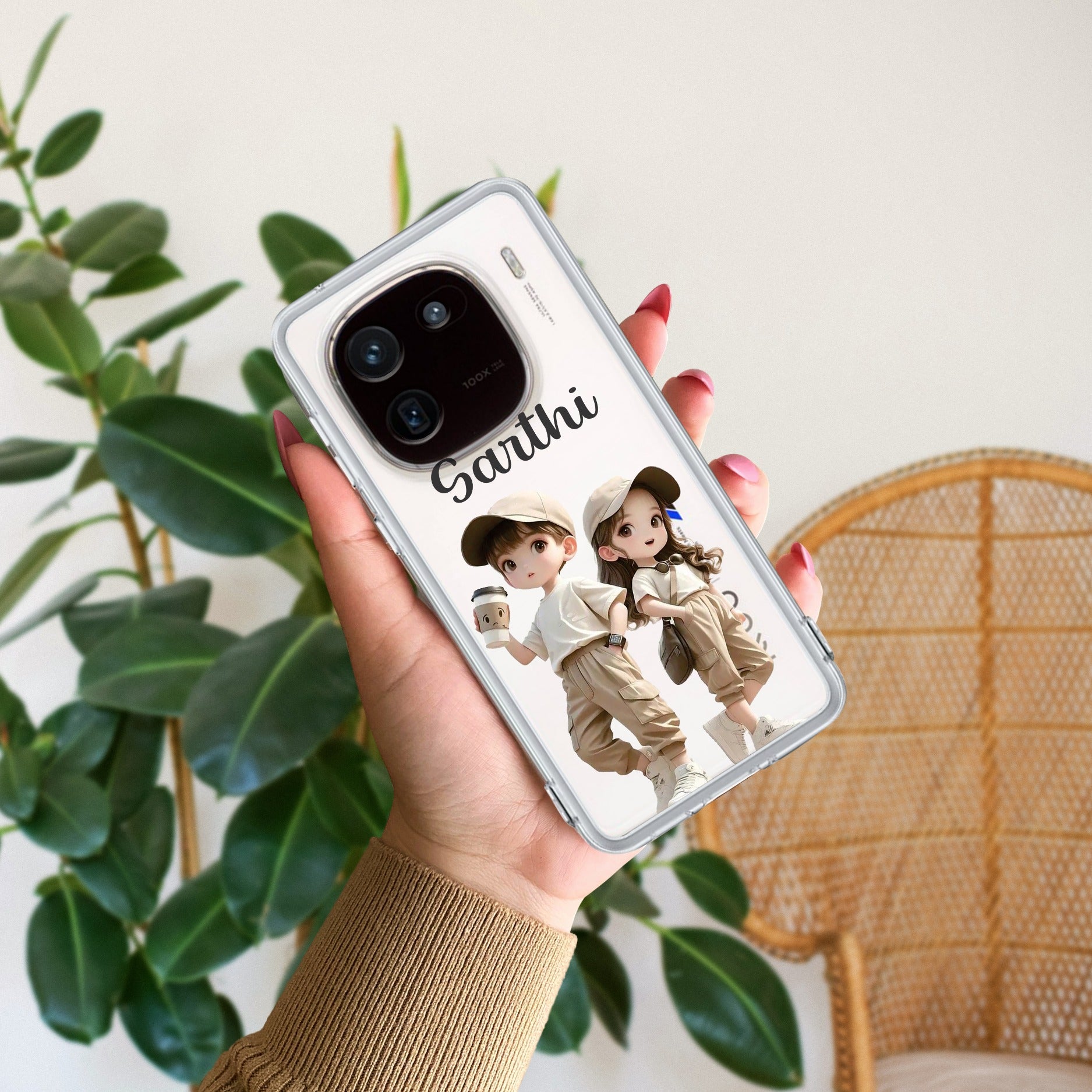 Sweet Harmony Customize Transparent Silicon Case For iQOO - ShopOnCliQ