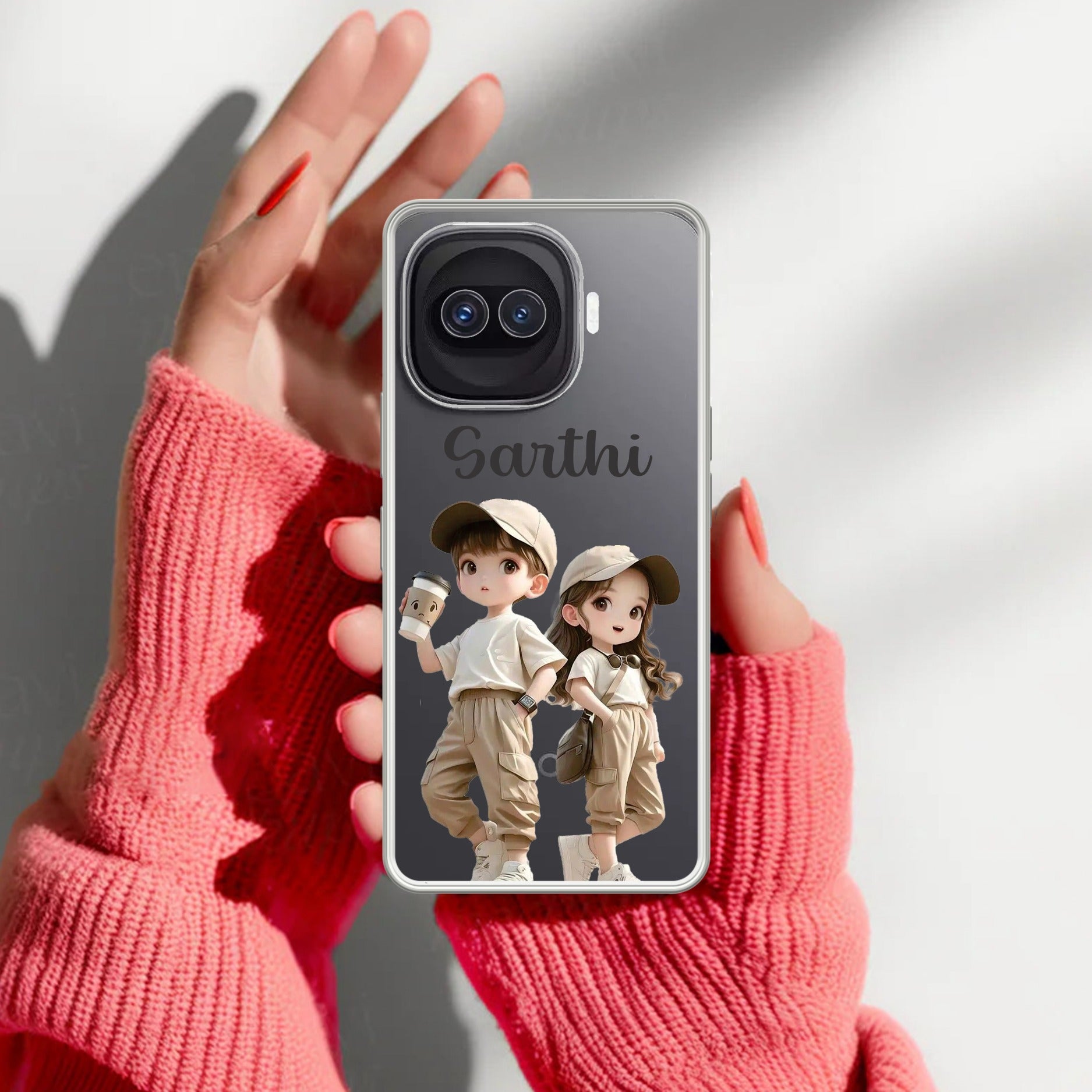 Sweet Harmony Customize Transparent Silicon Case For iQOO