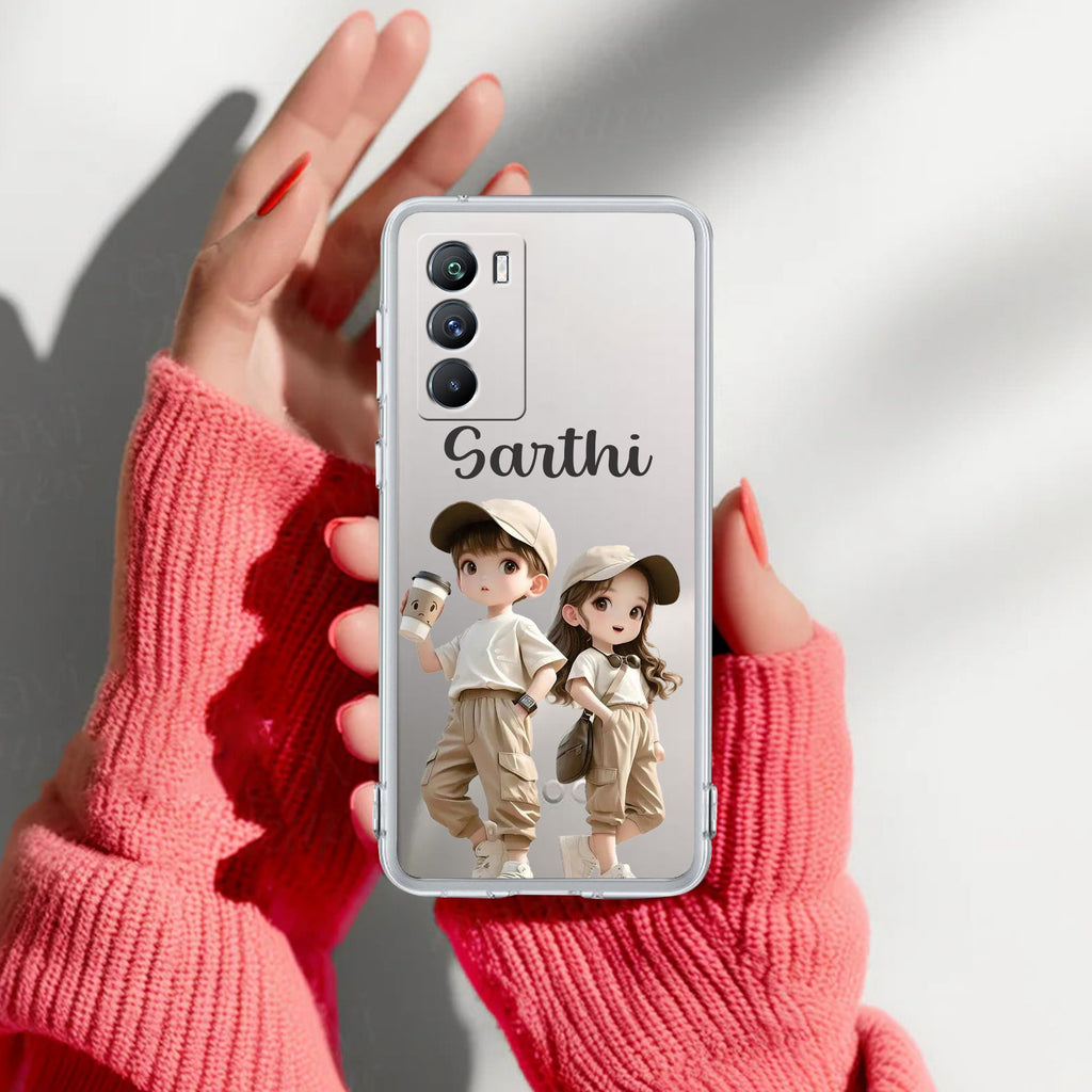 Sweet Harmony Customize Transparent Silicon Case For iQOO 9 SE 5G