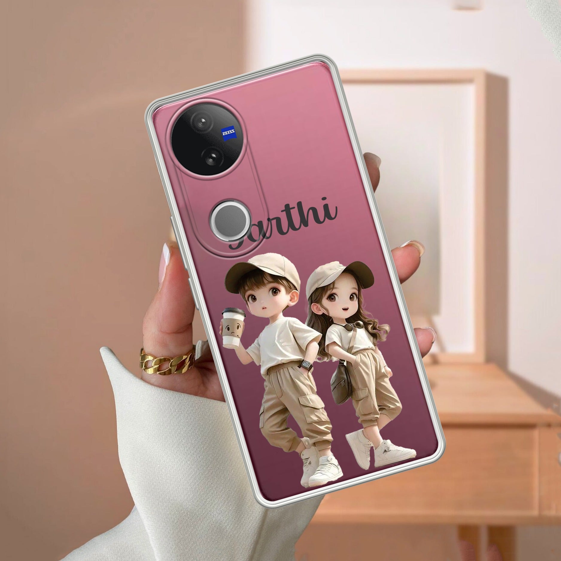 Sweet Harmony Customize Transparent Silicon Case For iQOO - ShopOnCliQ