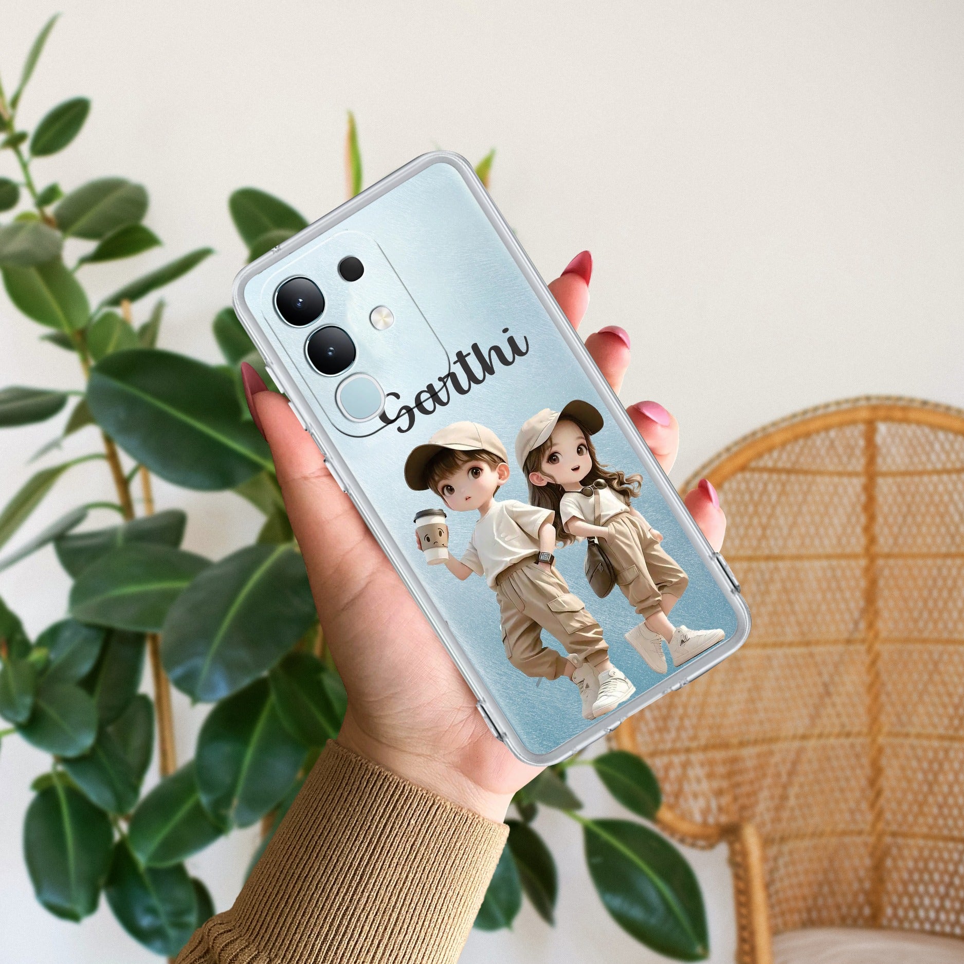 Sweet Harmony Customize Transparent Silicon Case For iQOO Z10x 5G
