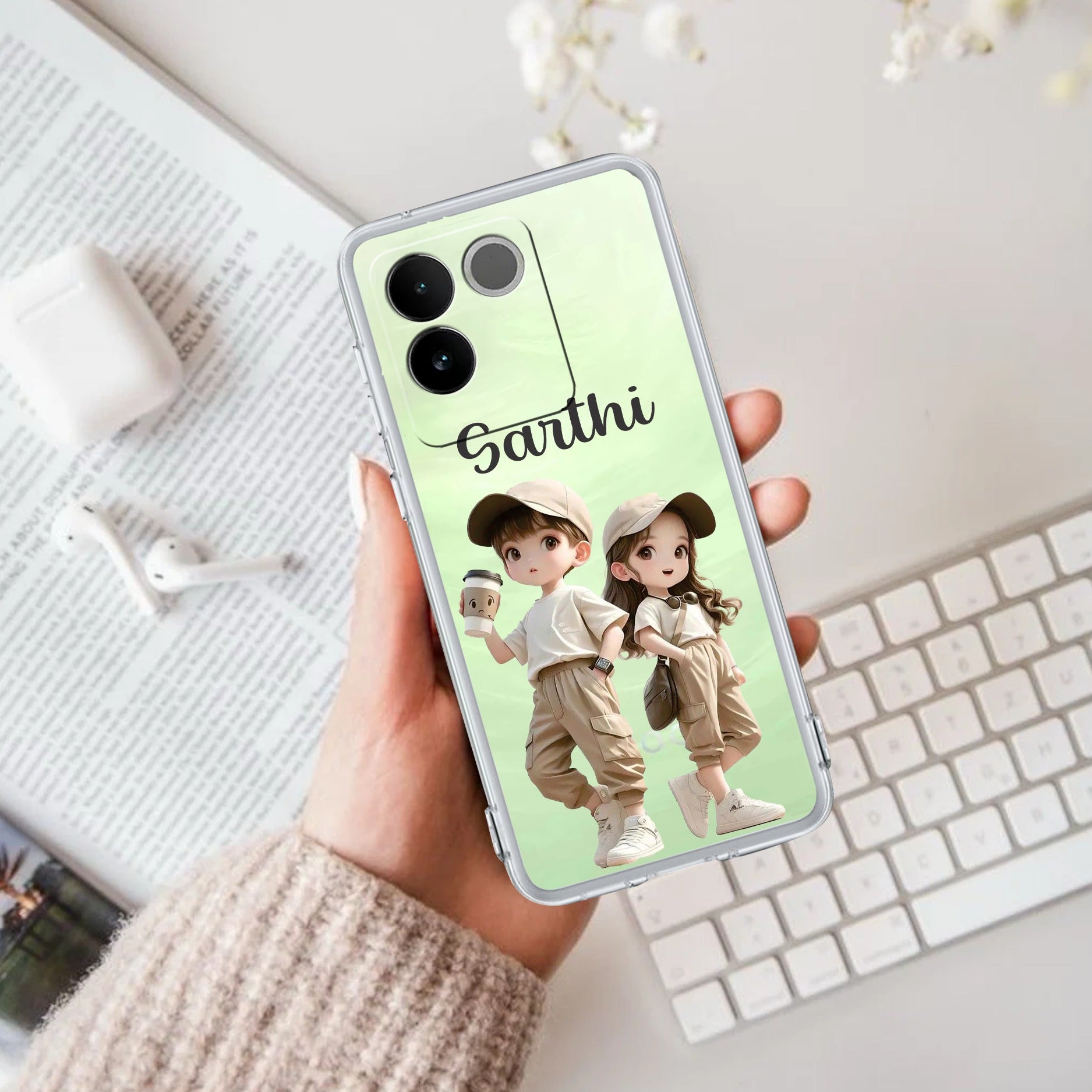 Sweet Harmony Customize Transparent Silicon Case For iQOO Z7 Pro 5G