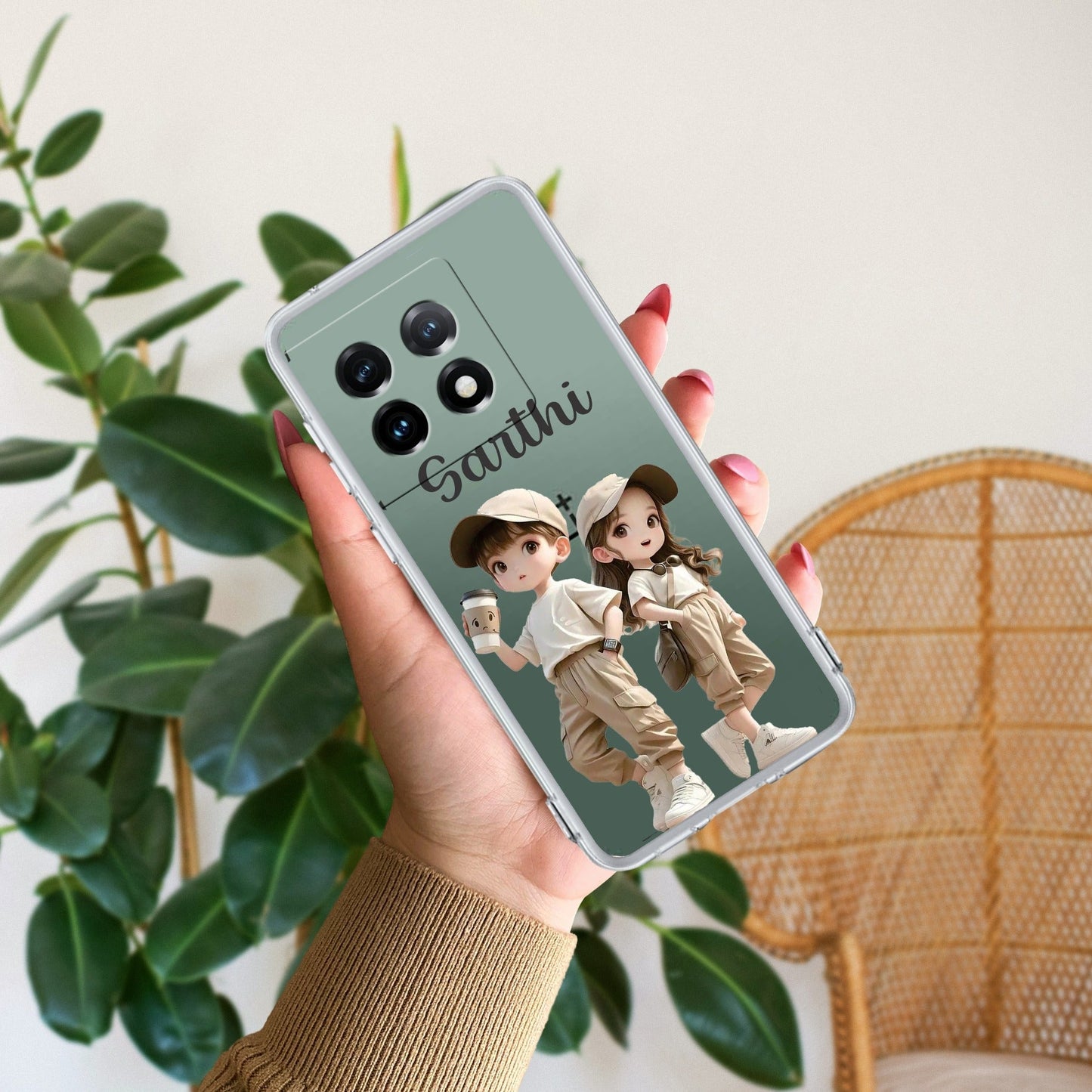 Sweet Harmony Customize Transparent Silicon Case For OnePlus