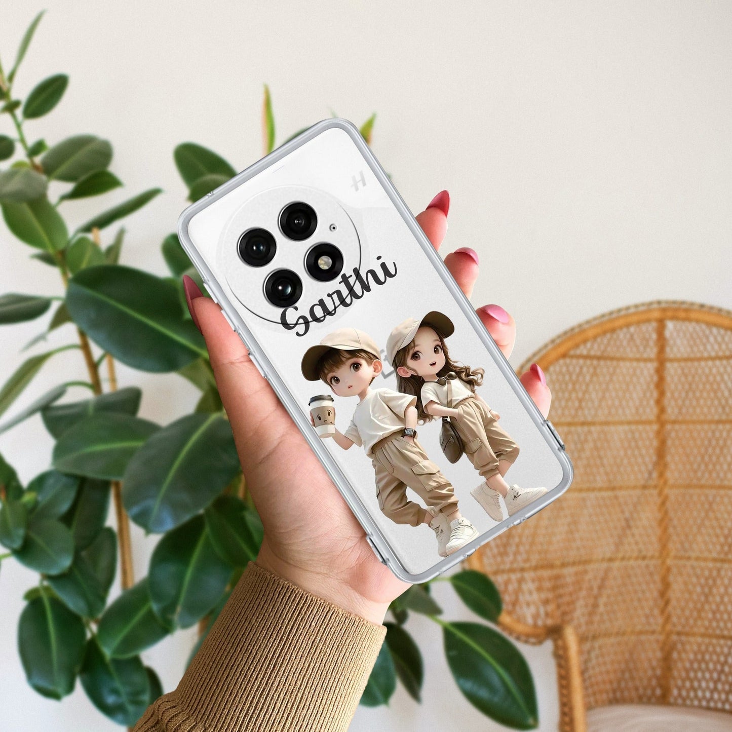 Sweet Harmony Customize Transparent Silicon Case For OnePlus