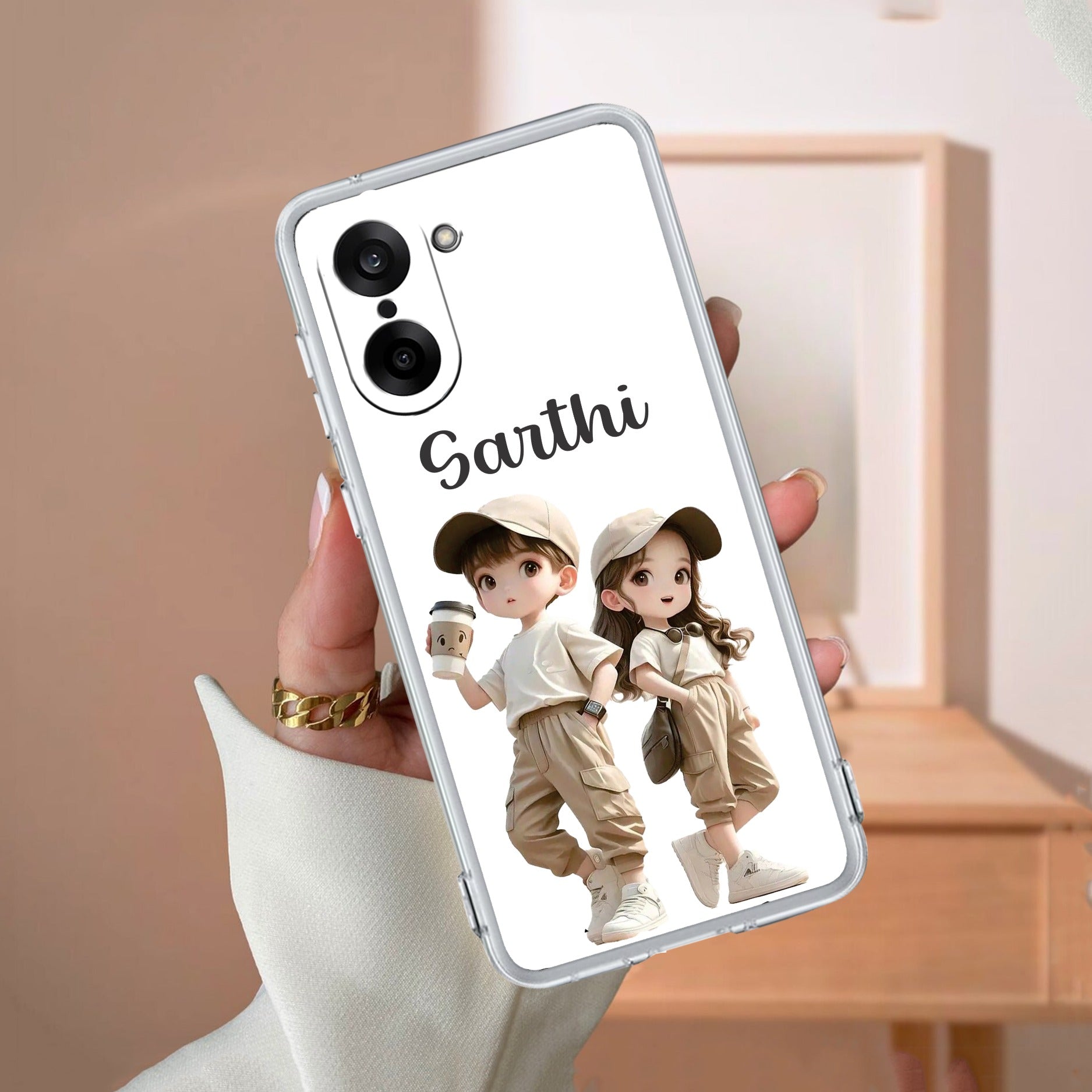 Sweet Harmony Customize Transparent Silicon Case For OnePlus