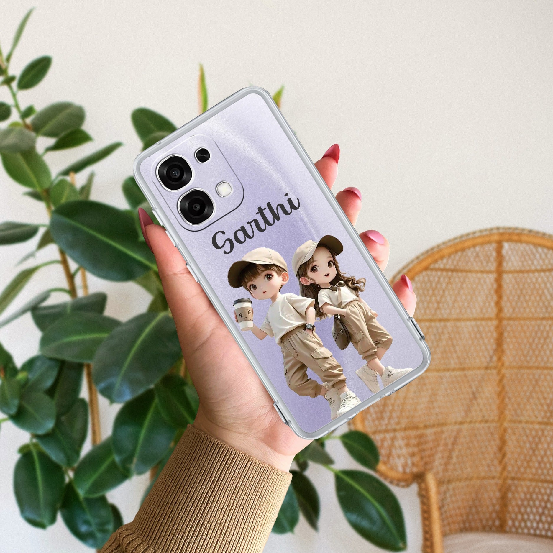 Sweet Harmony Customize Transparent Silicon Case For Oppo F33 5G