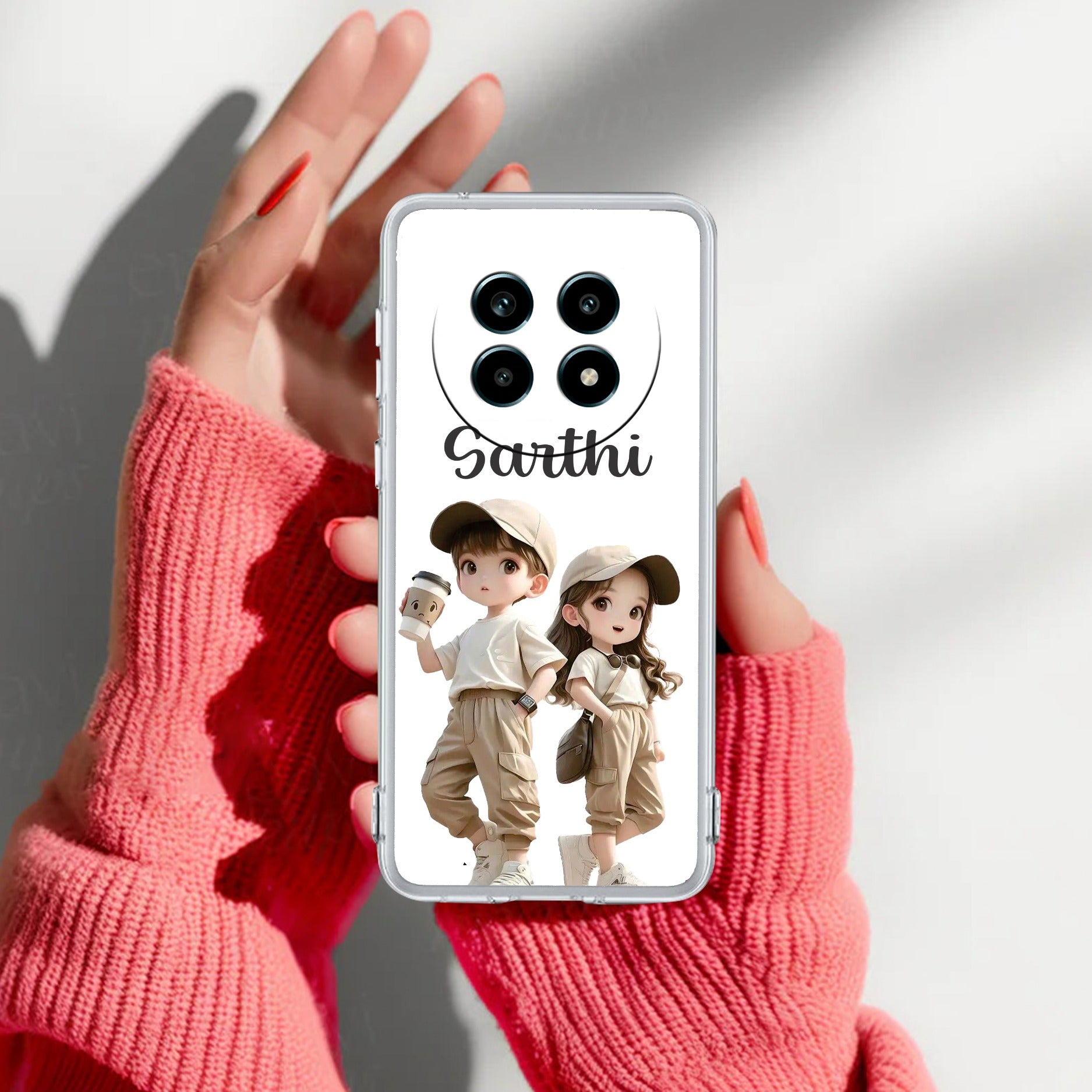 Sweet Harmony Customize Transparent Silicon Case For Realme 14 Pro Lite 5G