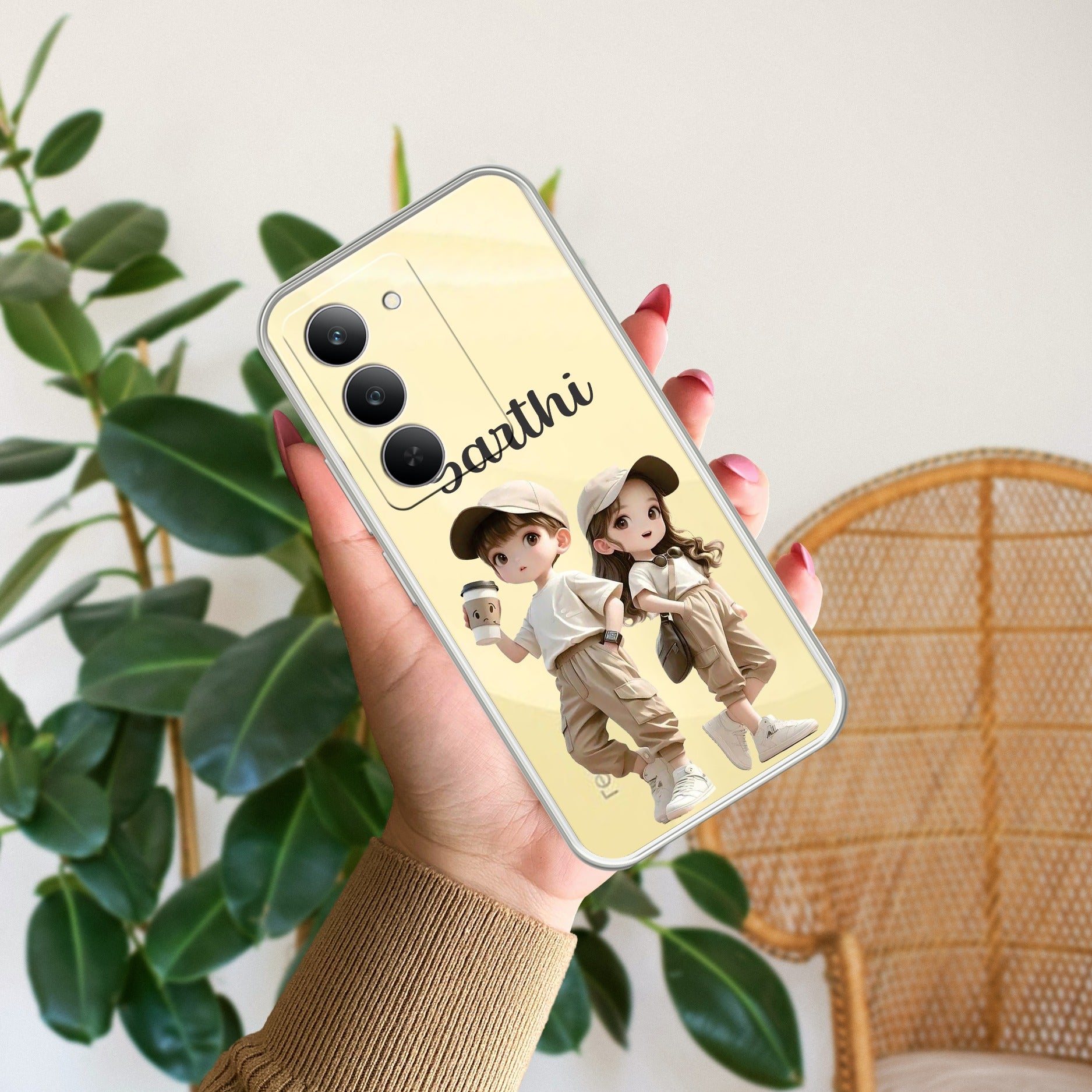 Sweet Harmony Customize Transparent Silicon Case For Realme 14x 5G