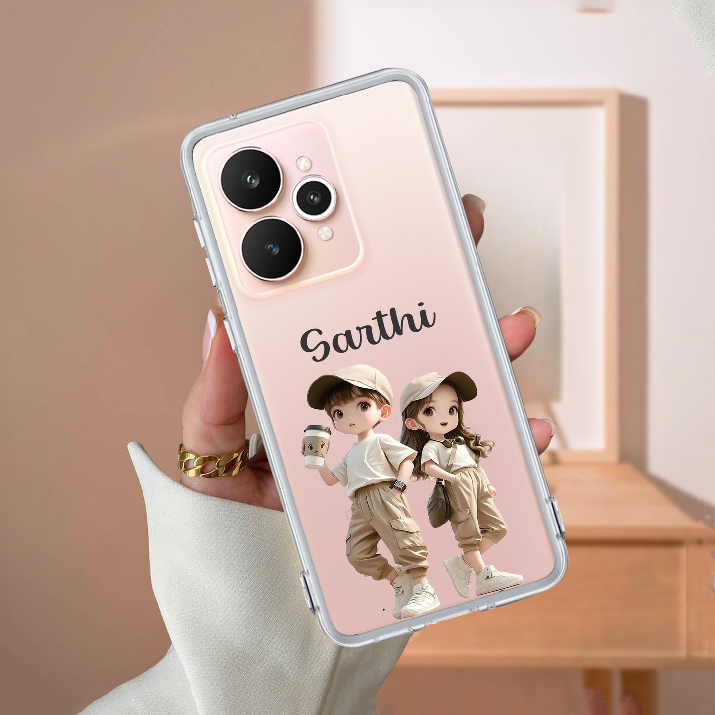 Sweet Harmony Customize Transparent Silicon Case For Realme/Narzo