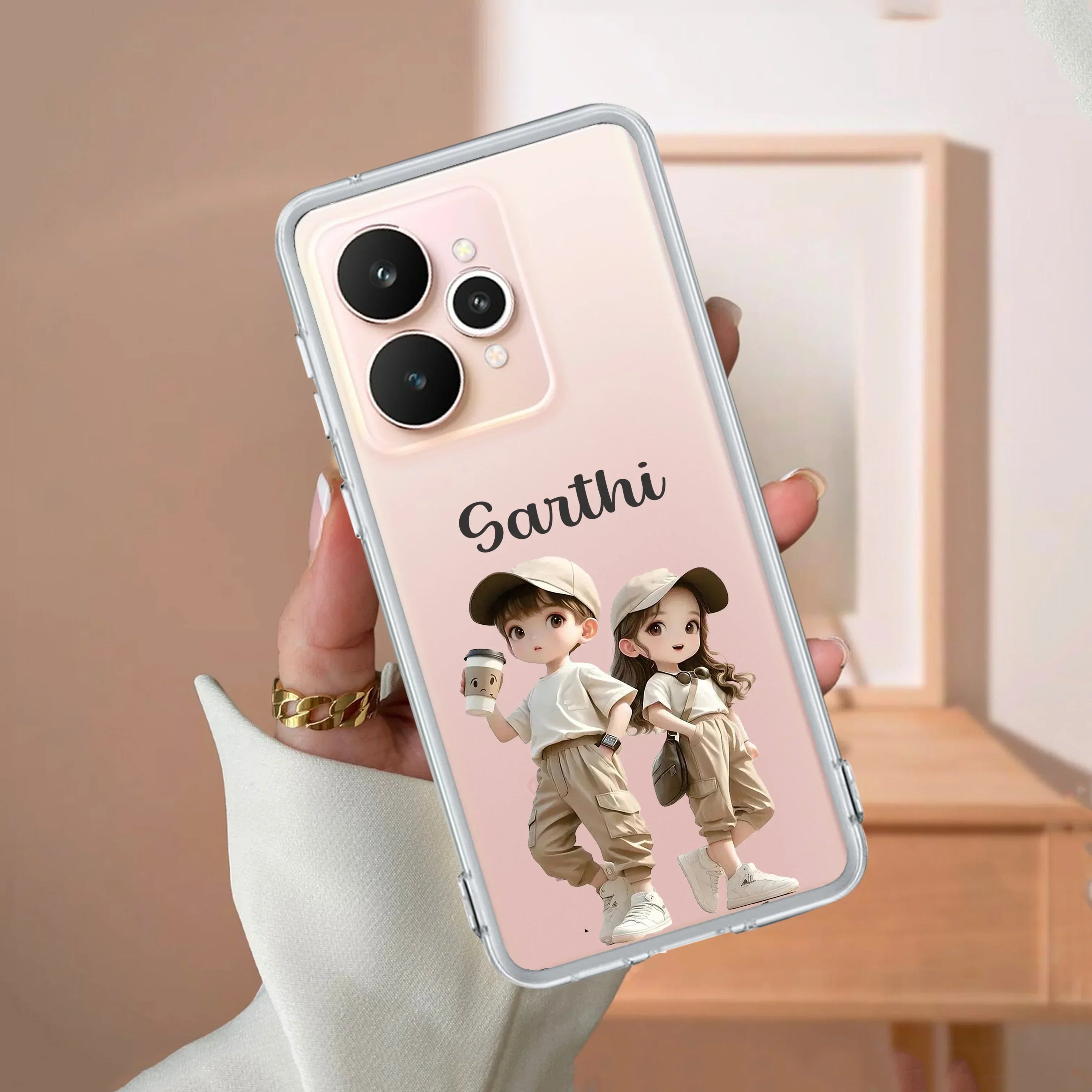 Sweet Harmony Customize Transparent Silicon Case For Realme C63 5G
