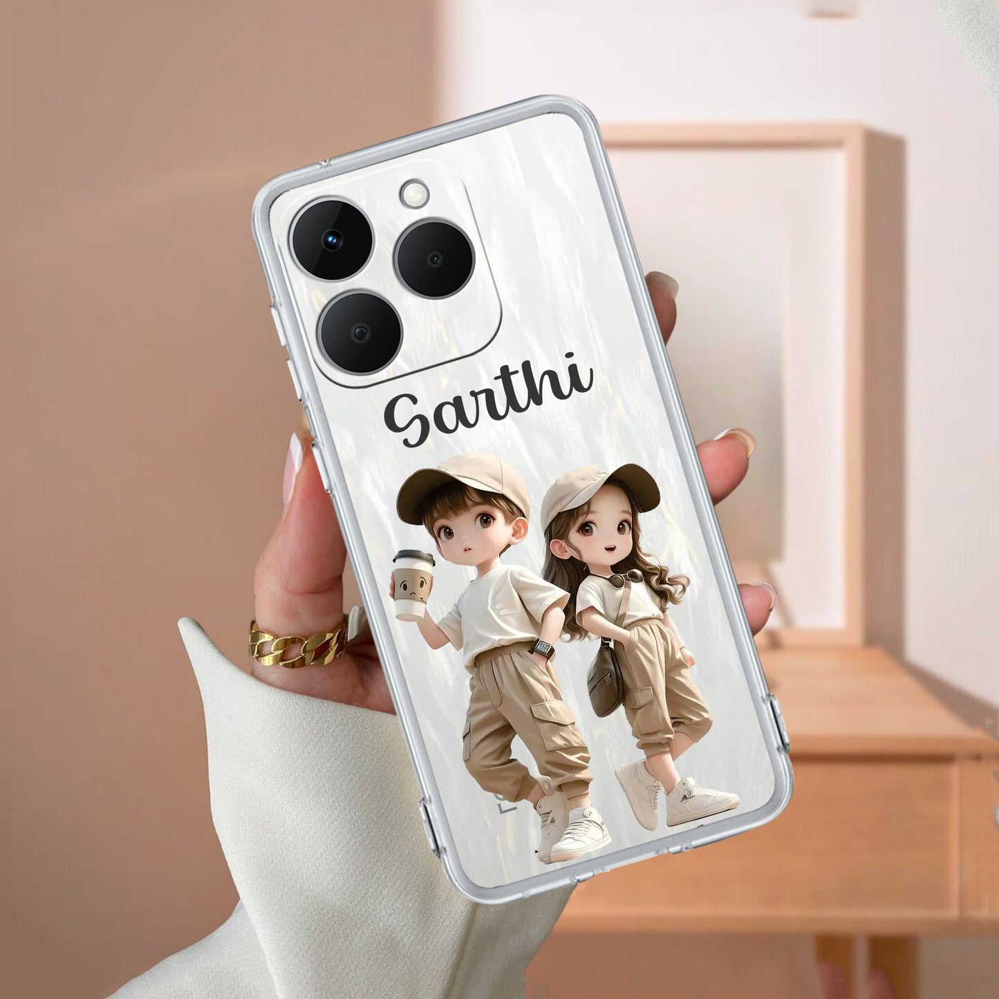 Sweet Harmony Customize Transparent Silicon Case For Realme/Narzo