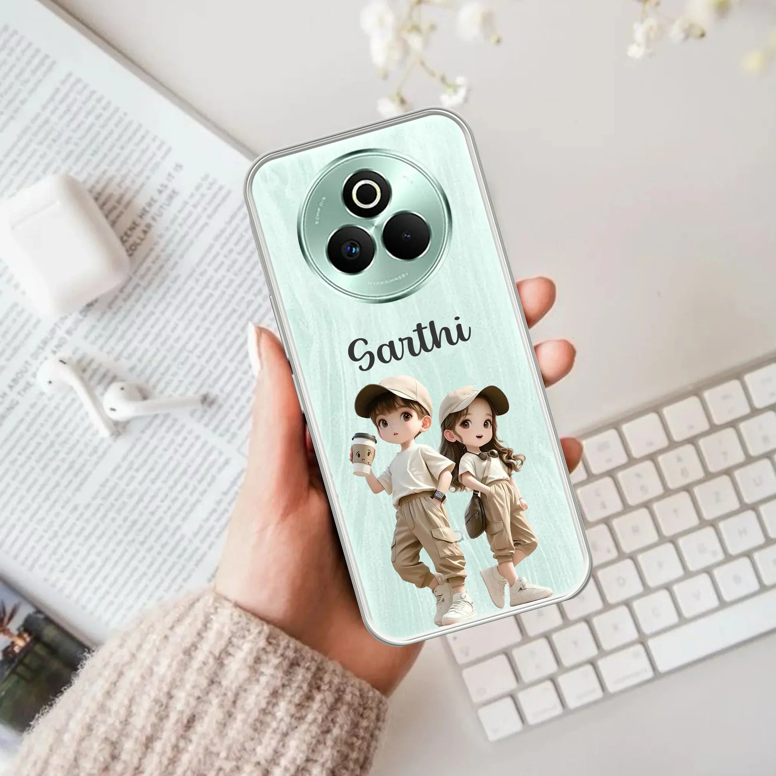 Sweet Harmony Customize Transparent Silicon Case For Realme Narzo 50 5G
