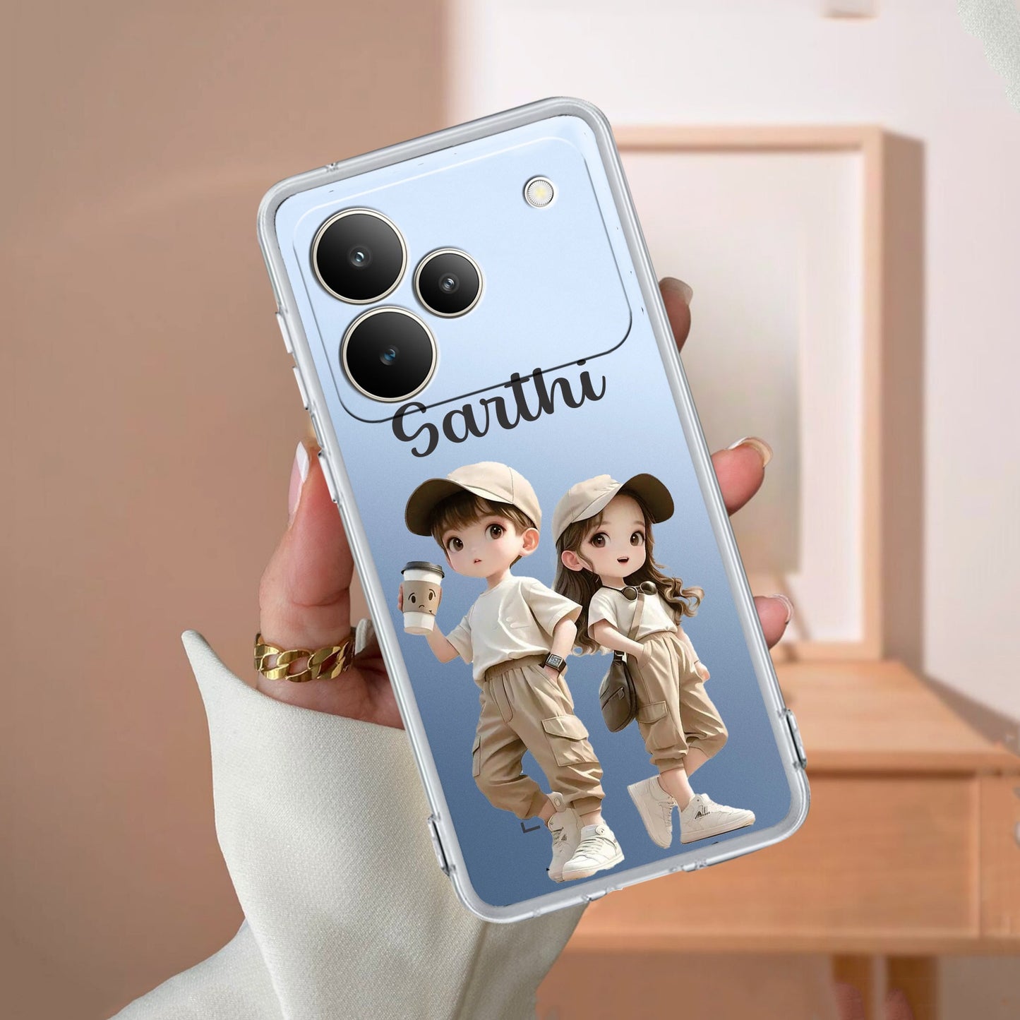 Sweet Harmony Customize Transparent Silicon Case For Realme/Narzo