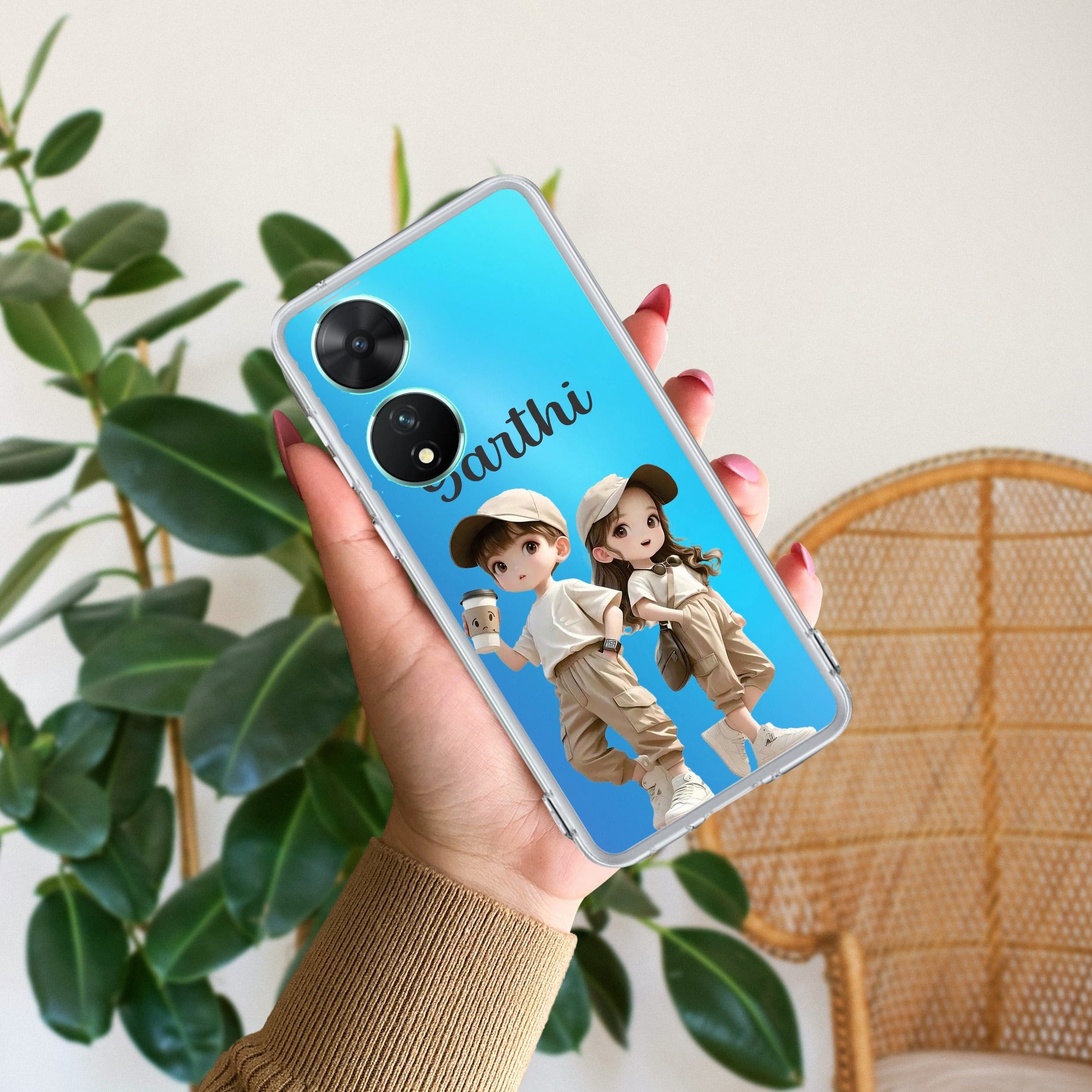 Sweet Harmony Customize Transparent Silicon Case For Vivo