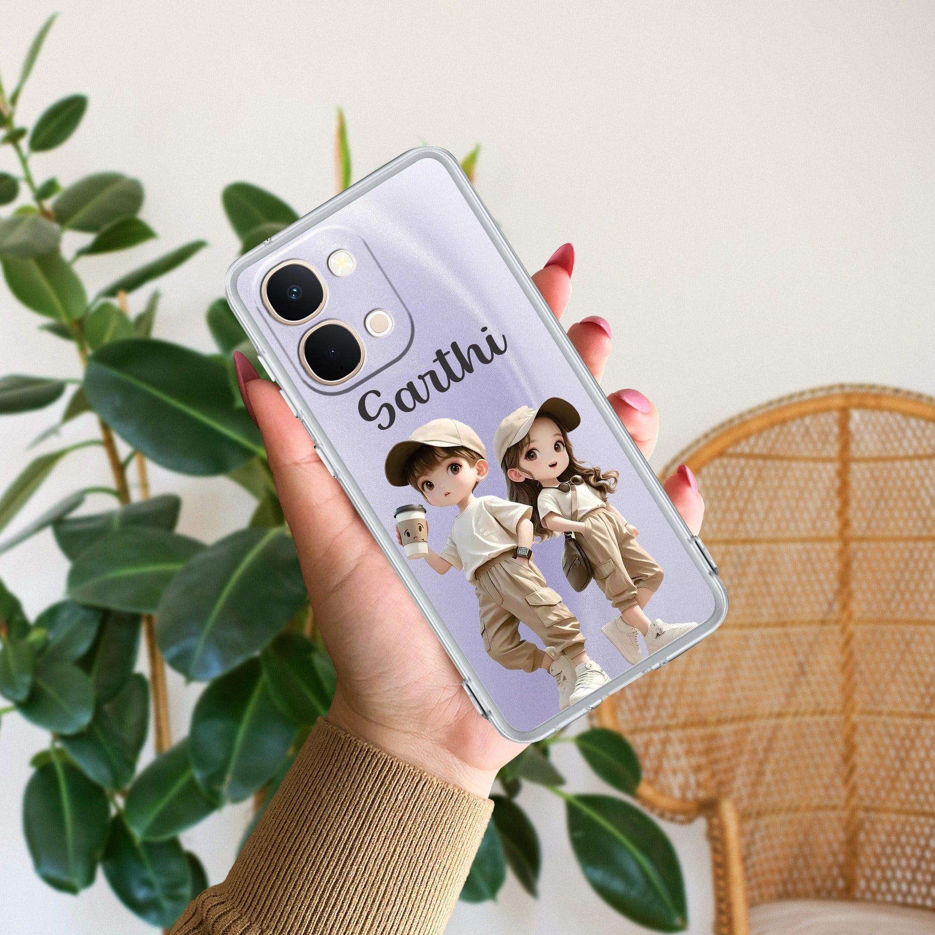 Sweet Harmony Customize Transparent Silicon Case For Vivo T5X 5G