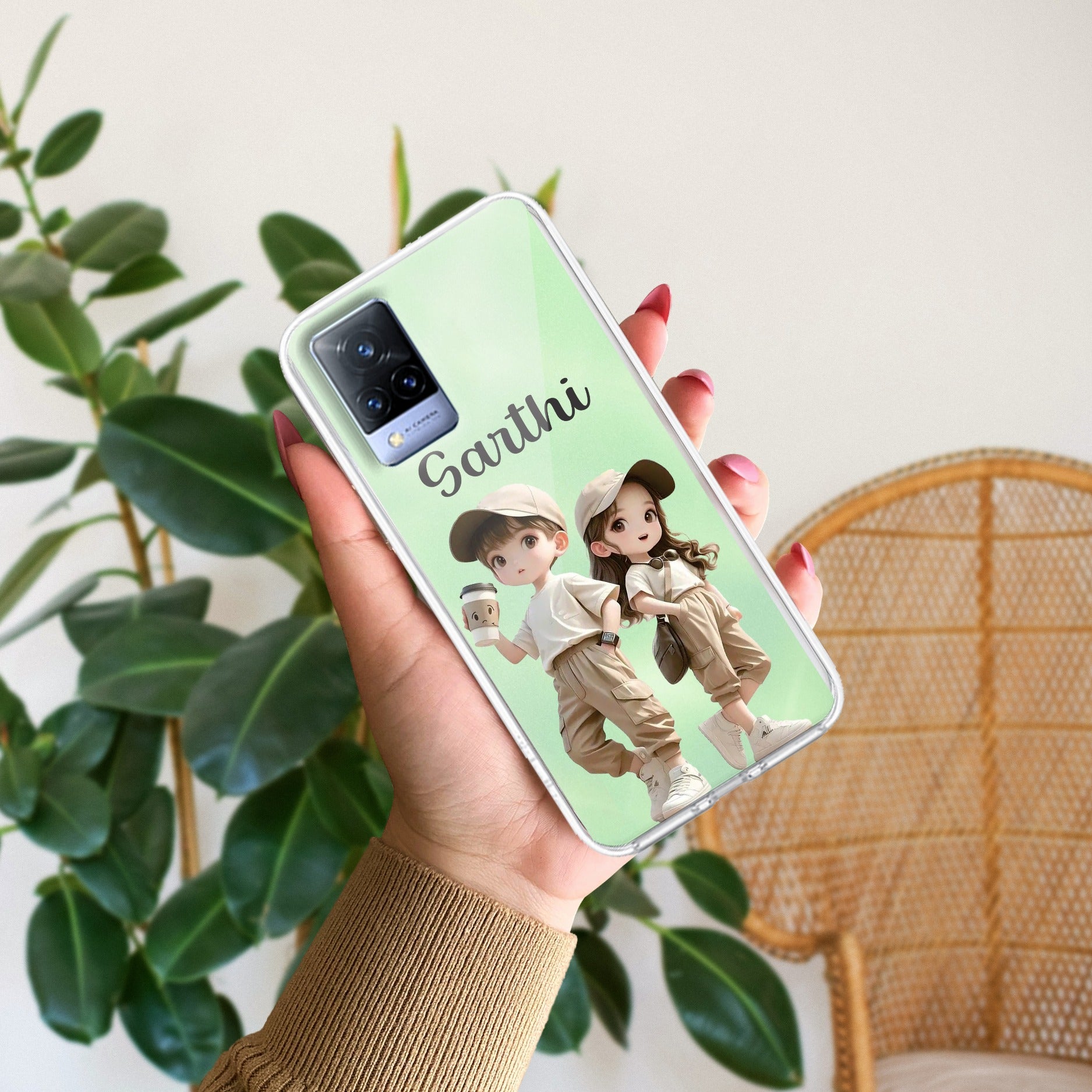 Sweet Harmony Customize Transparent Silicon Case For Vivo