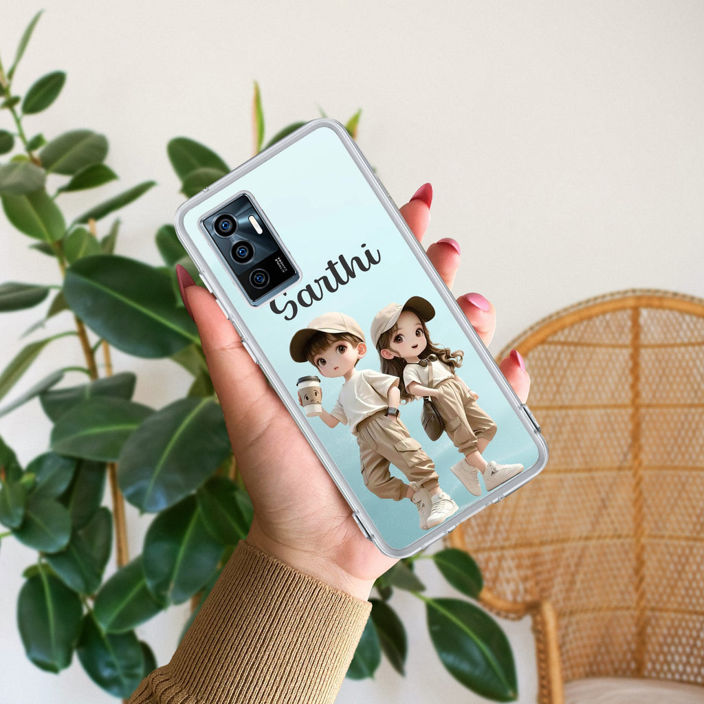 Sweet Harmony Customize Transparent Silicon Case For Vivo