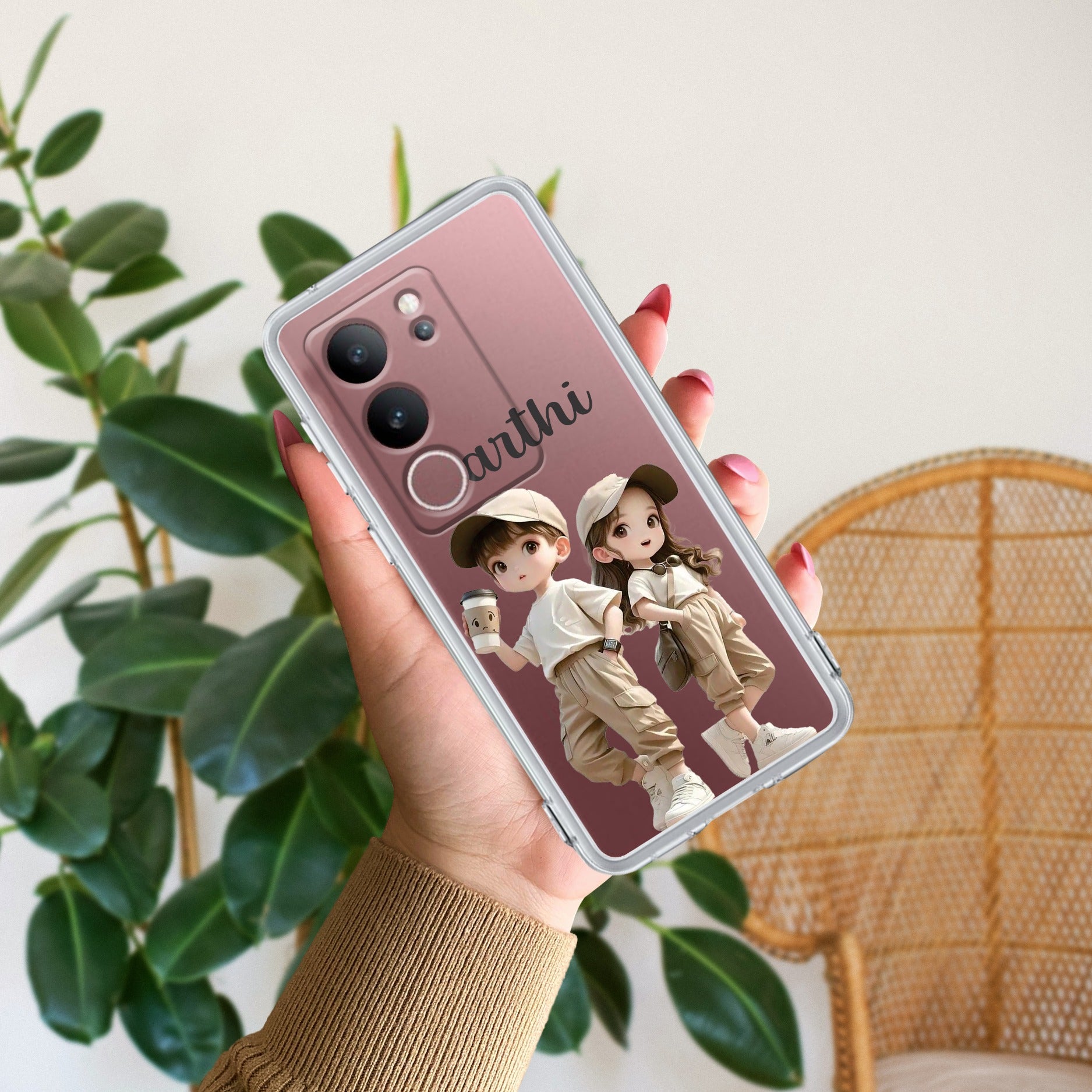 Sweet Harmony Customize Transparent Silicon Case For Vivo