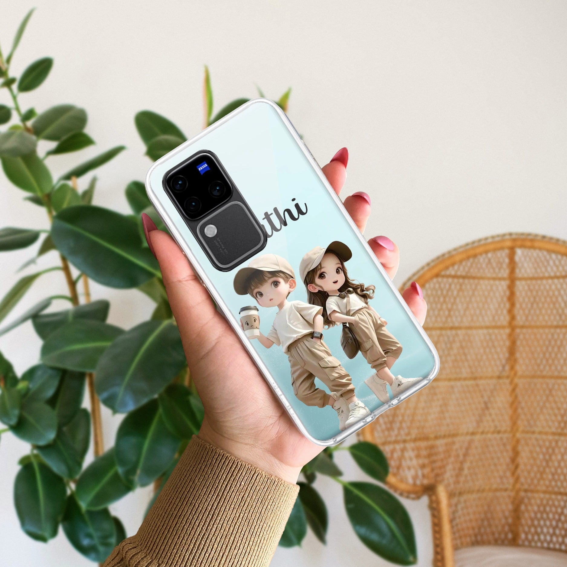 Sweet Harmony Customize Transparent Silicon Case For Vivo
